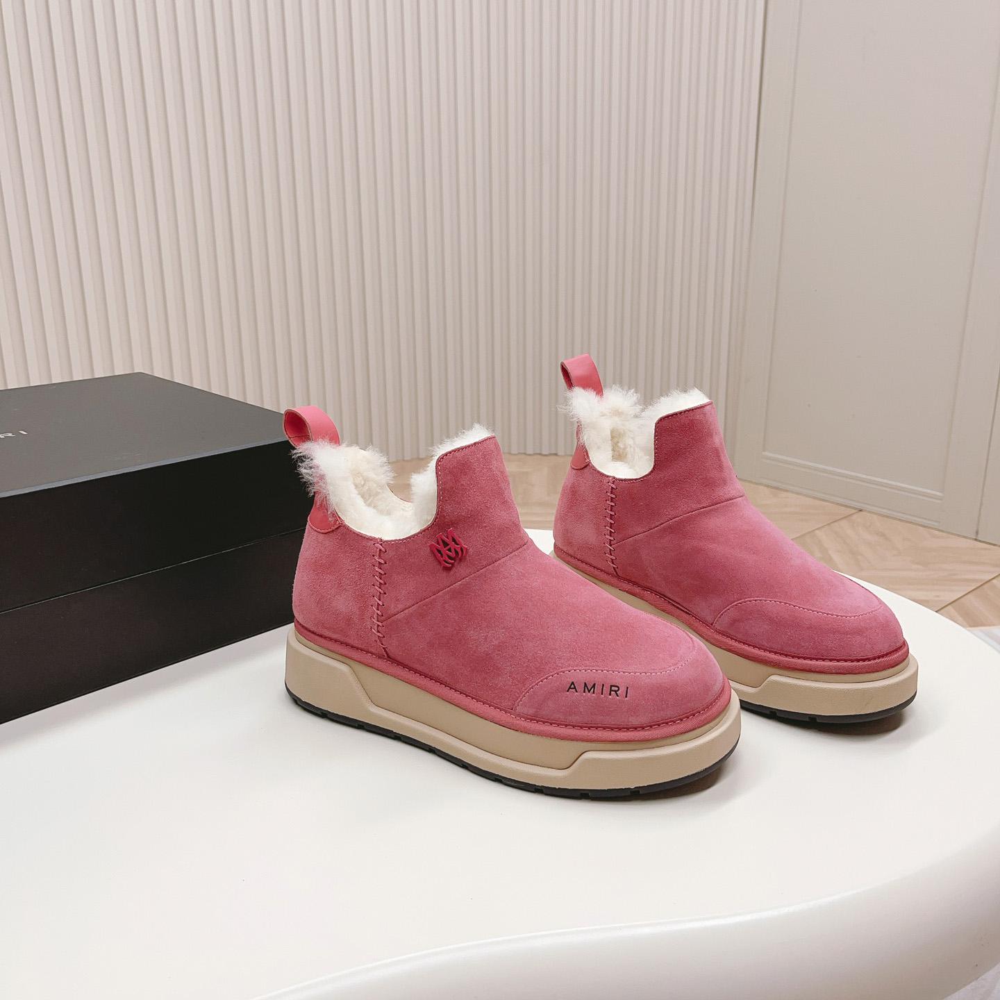 Amiri Malibu Shearling Lined Suede Boots - DopestKickz