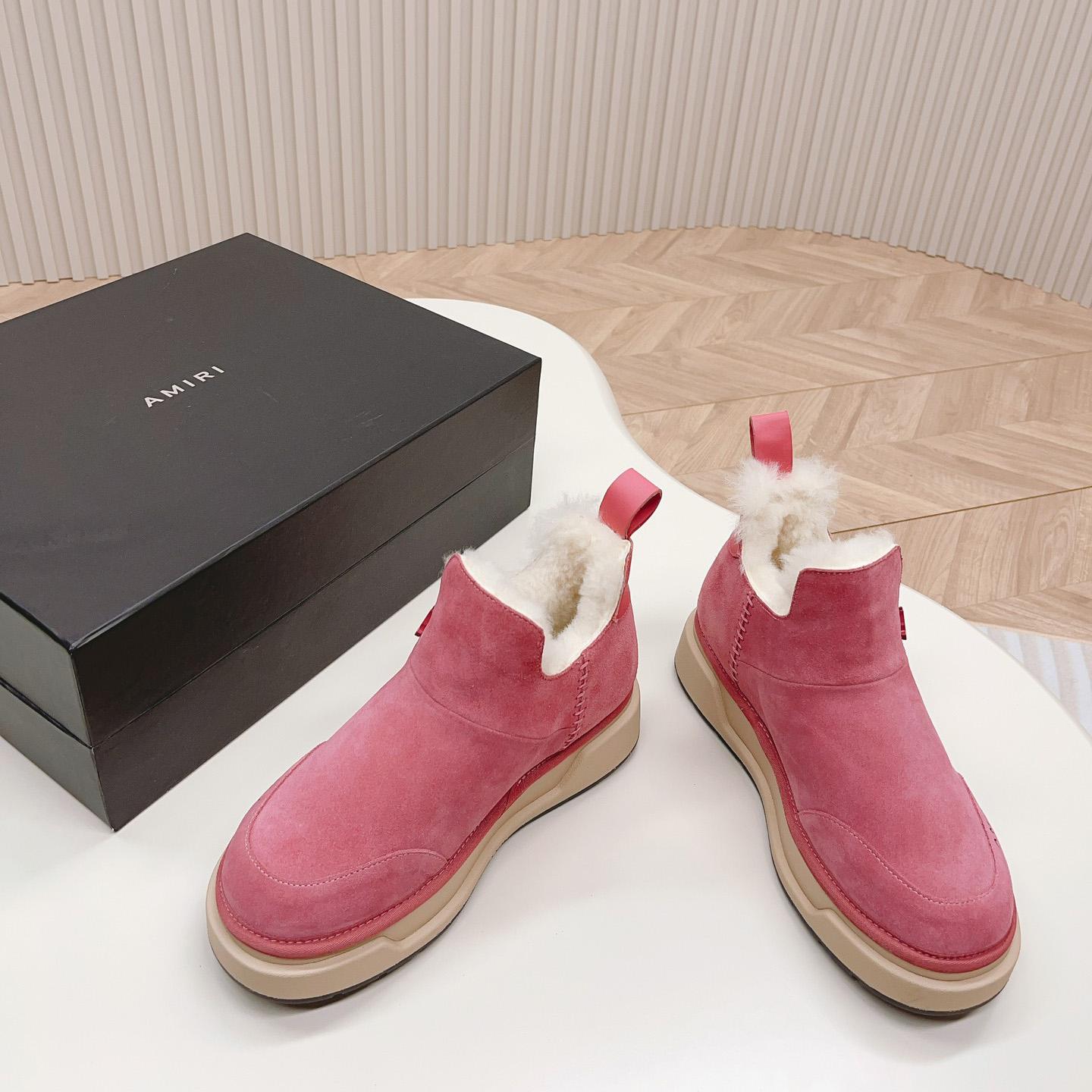 Amiri Malibu Shearling Lined Suede Boots - DopestKickz