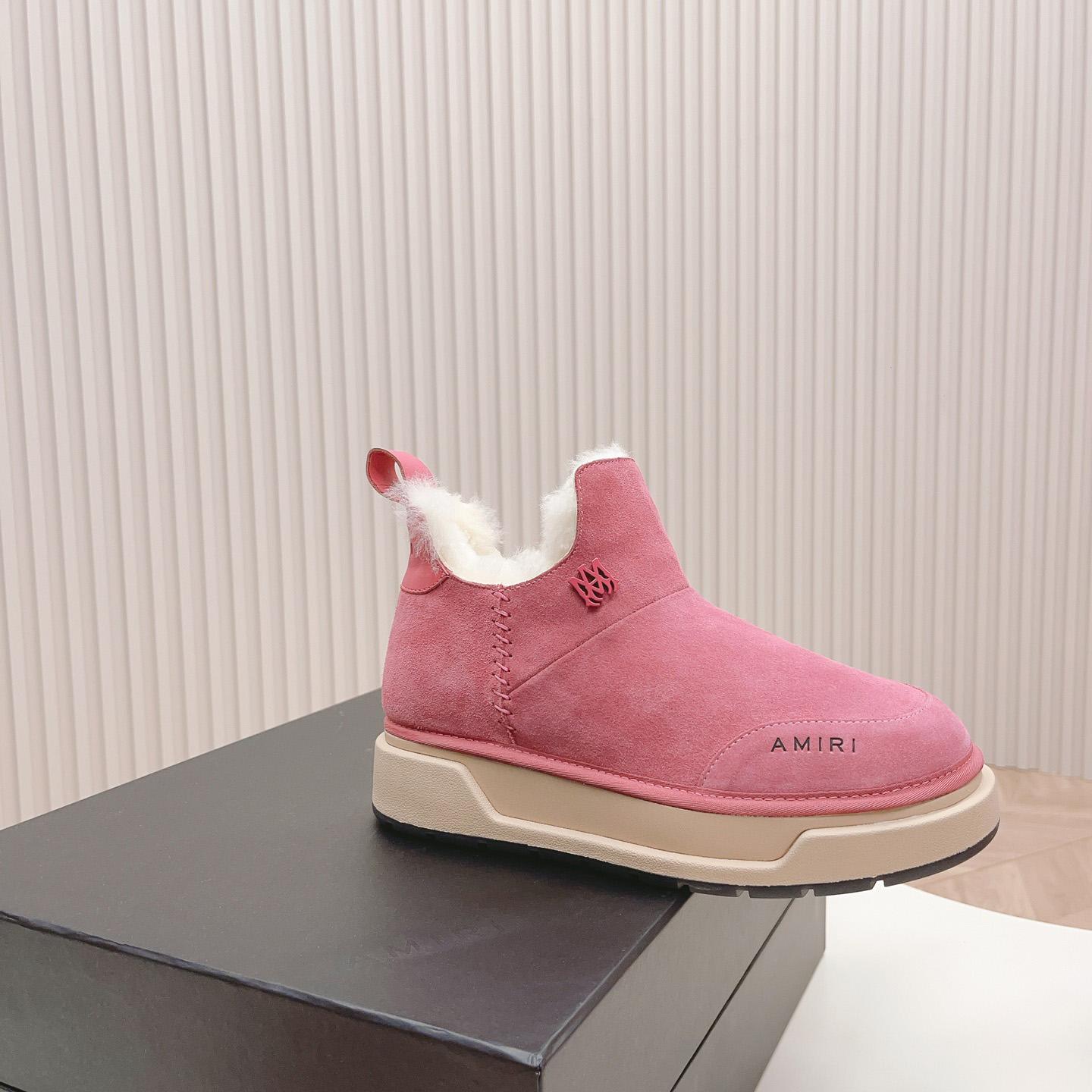 Amiri Malibu Shearling Lined Suede Boots - DopestKickz