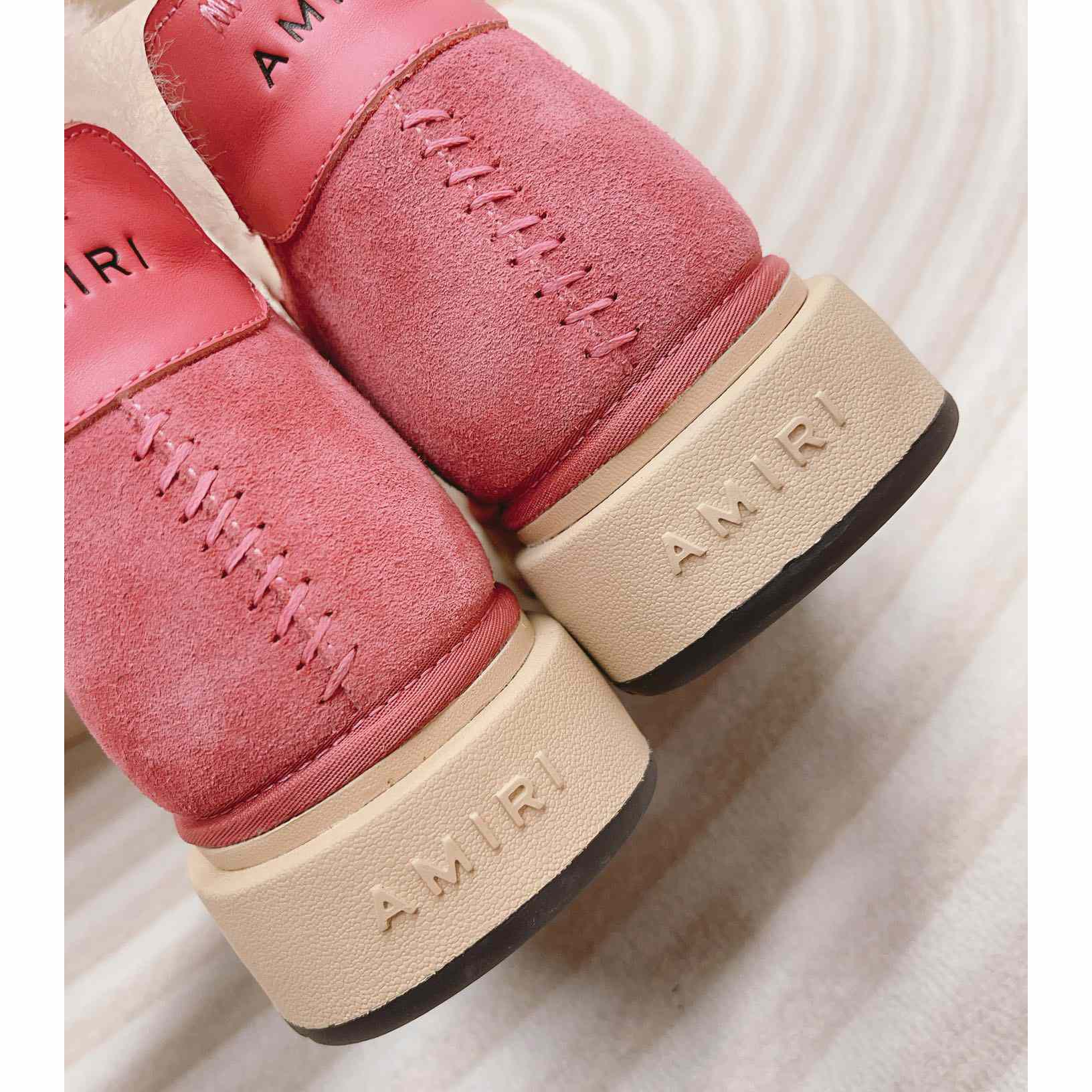 Amiri Malibu Shearling Lined Suede Boots - DopestKickz