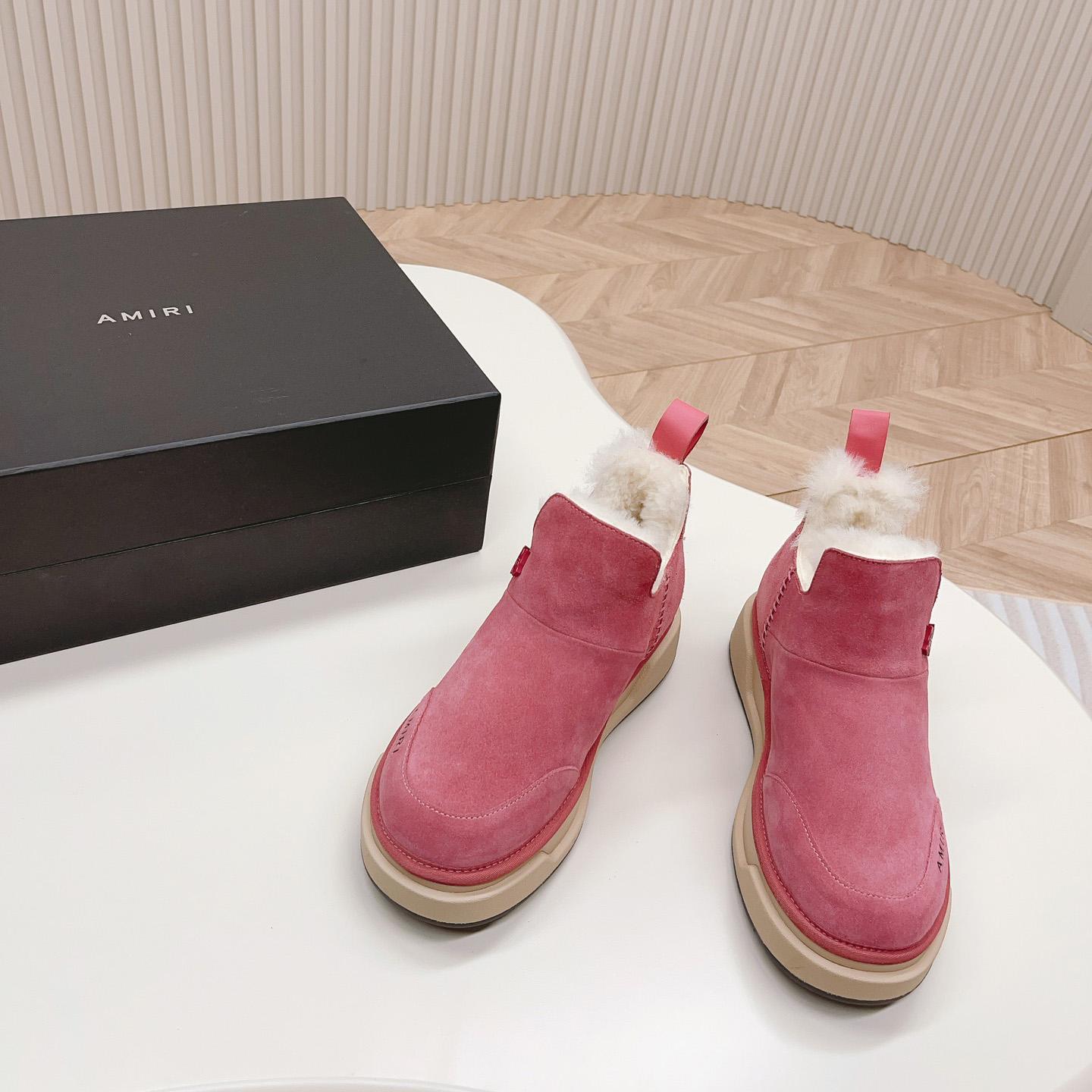 Amiri Malibu Shearling Lined Suede Boots - DopestKickz