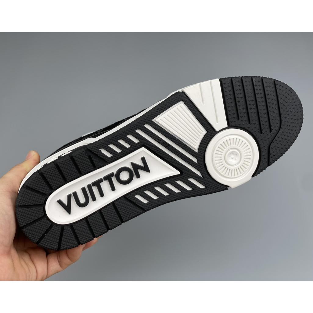 Louis Vuitton Trainer Sneaker In Blakc&White(Upon UK Size) - DopestKickz