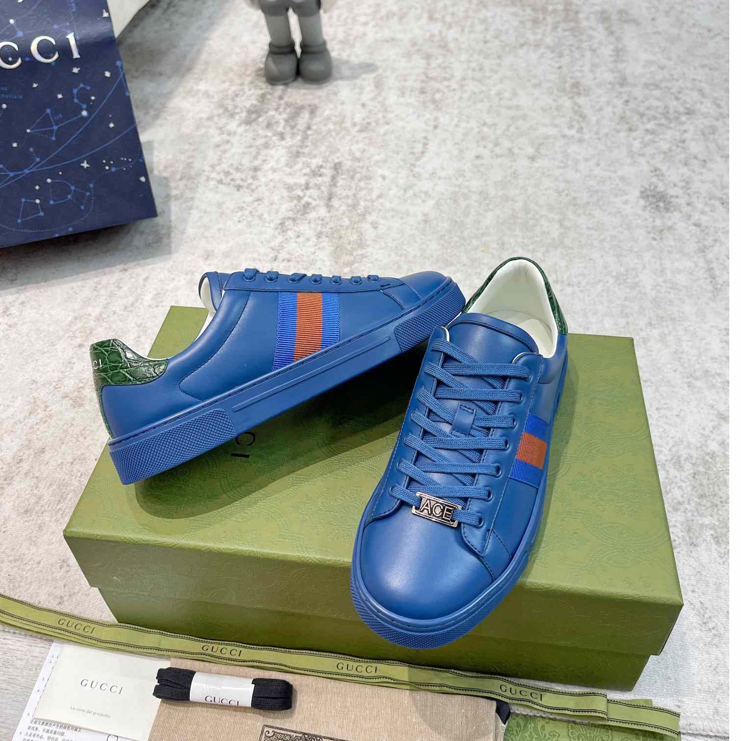 Gucci Ace Sneaker With Web - DopestKickz