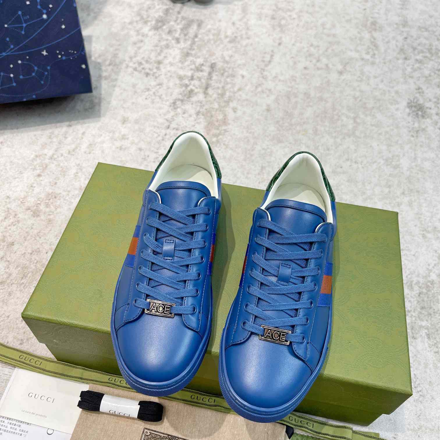 Gucci Ace Sneaker With Web - DopestKickz