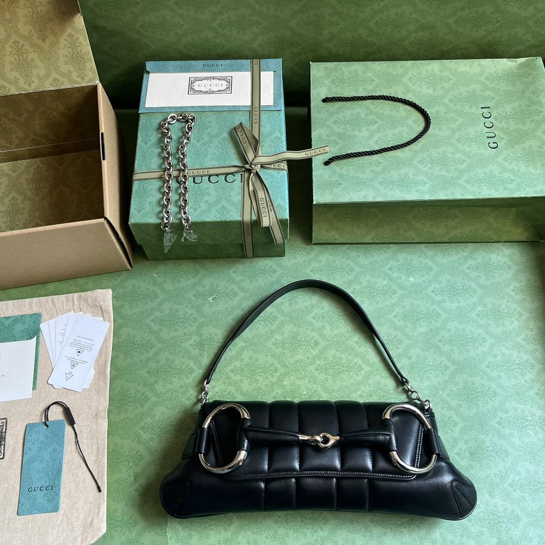 Gucci Horsebit Chain Medium Shoulder Bag (38x 15x 16cm) - DopestKickz