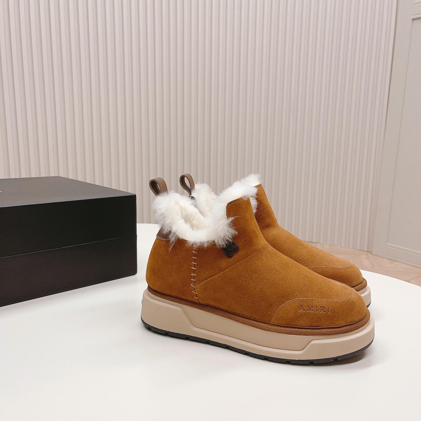 Amiri Malibu Shearling Lined Suede Boots - DopestKickz