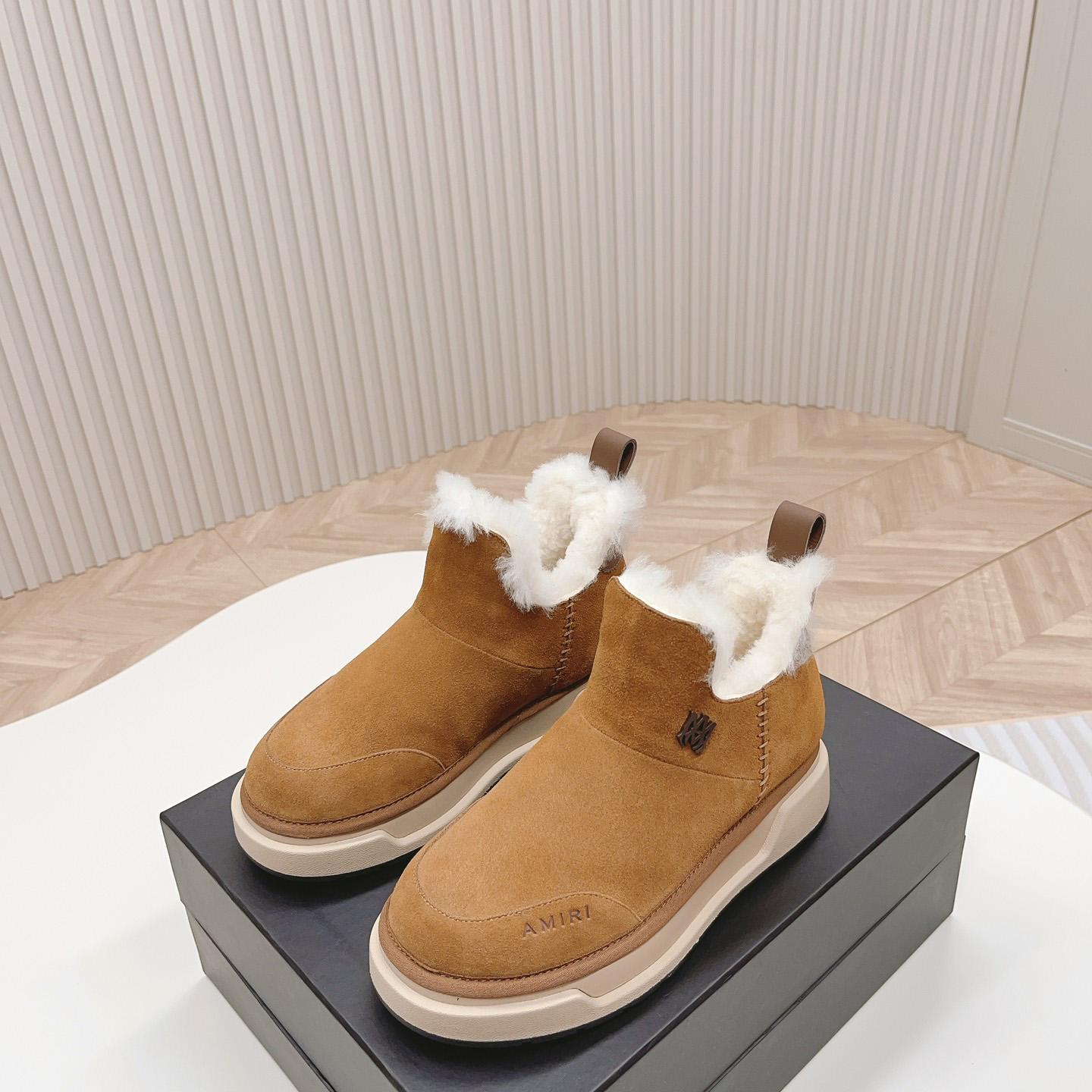 Amiri Malibu Shearling Lined Suede Boots - DopestKickz