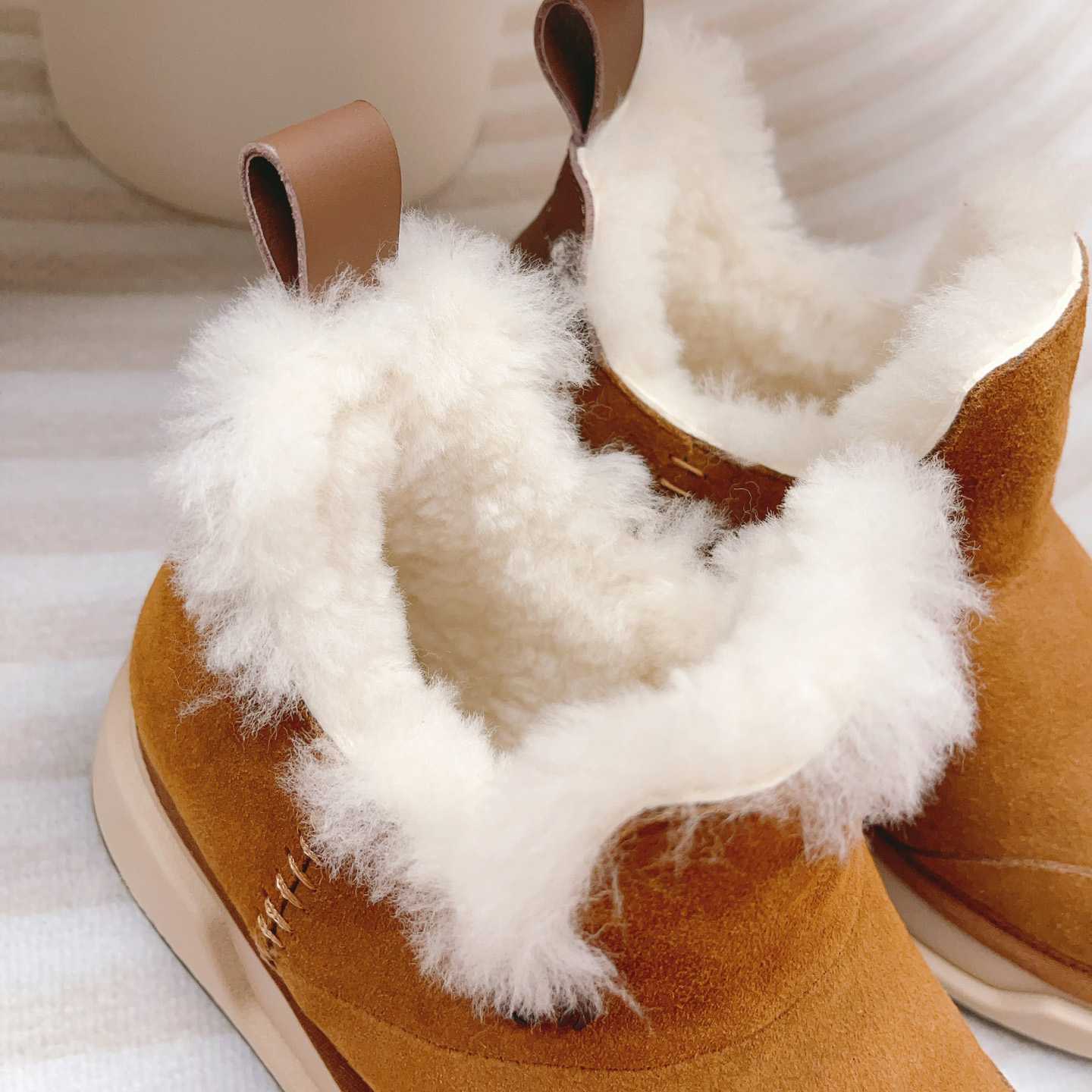 Amiri Malibu Shearling Lined Suede Boots - DopestKickz