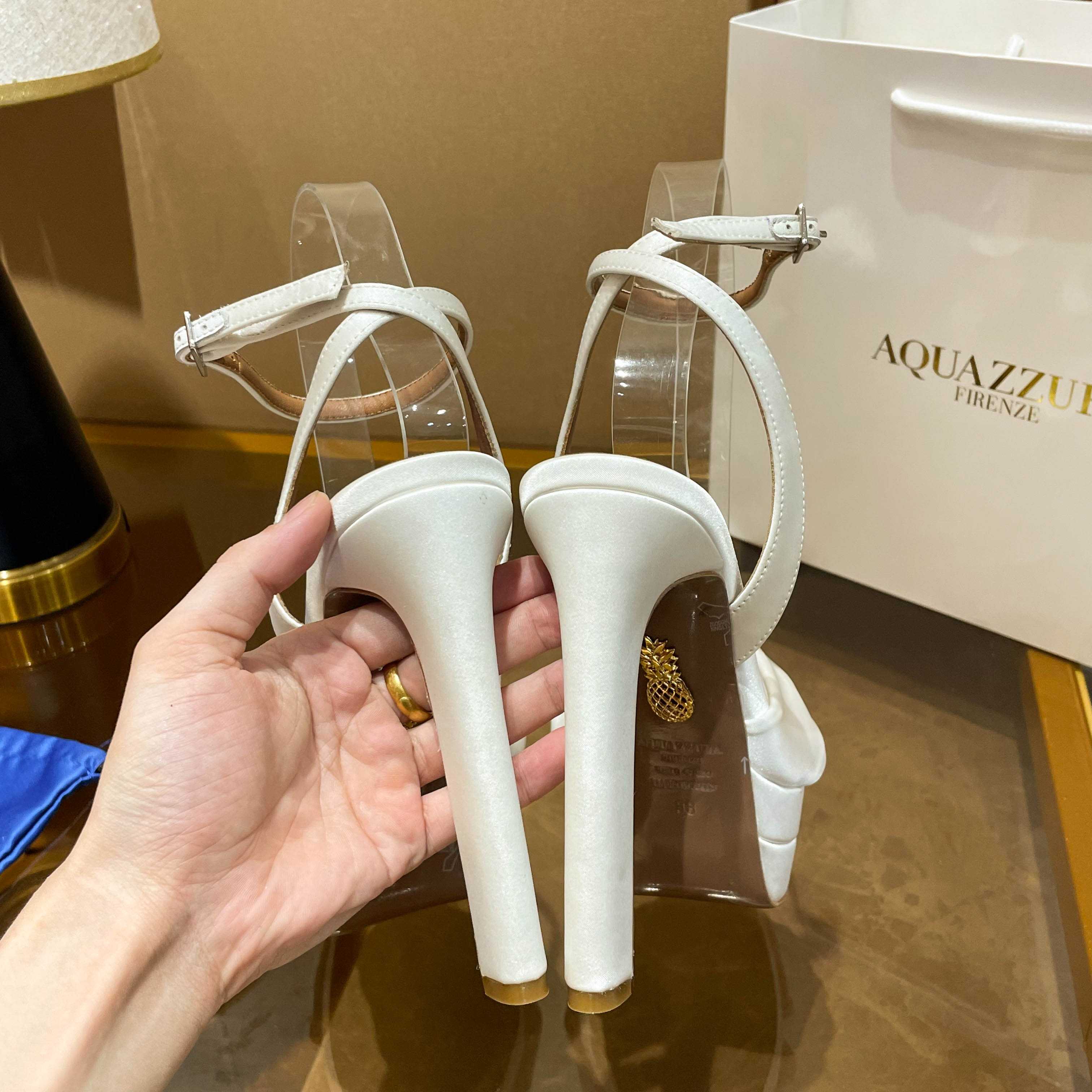 Aquazzura Cupid Plateau 130 - DopestKickz