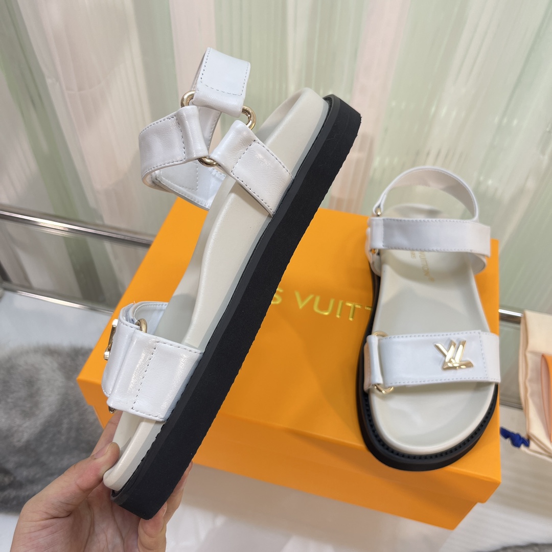Louis Vuitton LV Sunset Comfort Flat Sandal    - DopestKickz