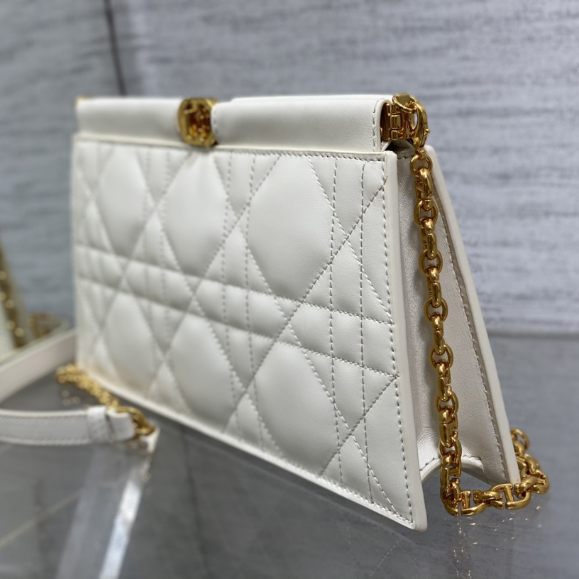 Dior Caro Colle Noire Clutch With Chain - DopestKickz