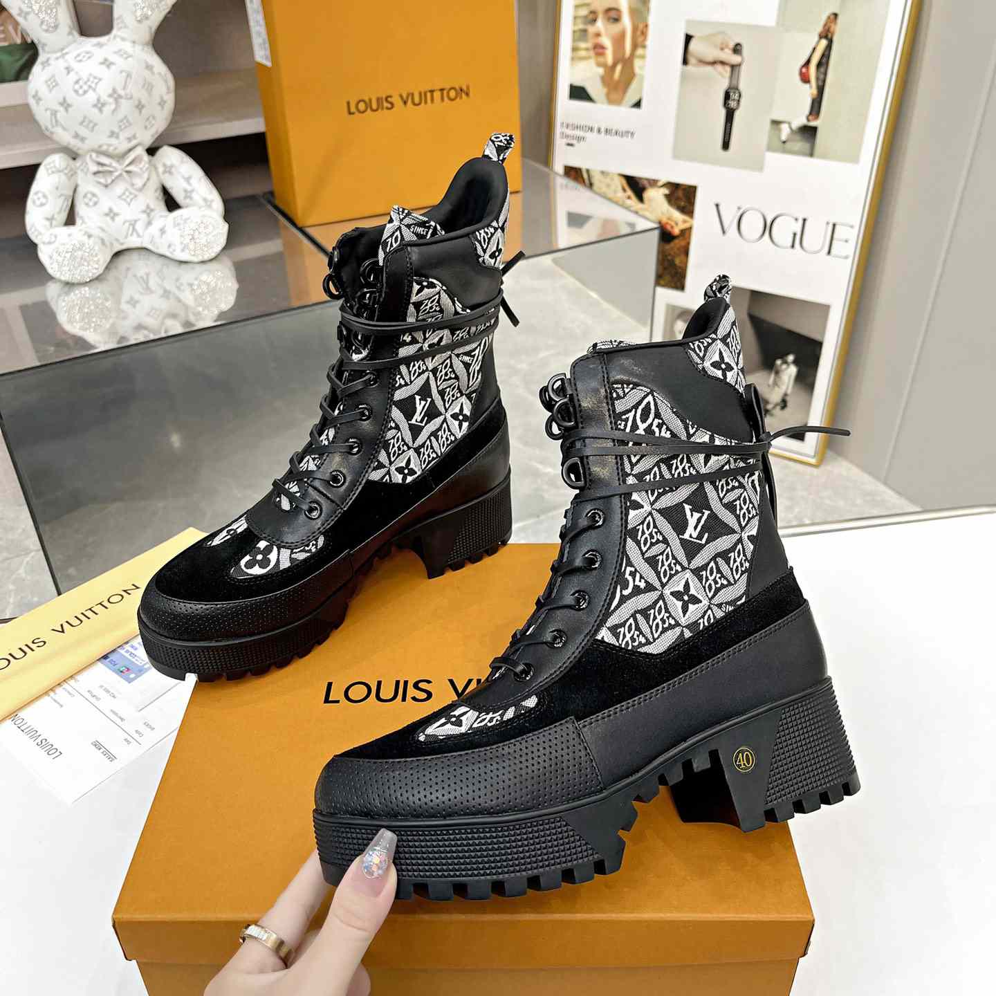 Louis Vuitton Laureate Platform Desert Boots  - DopestKickz