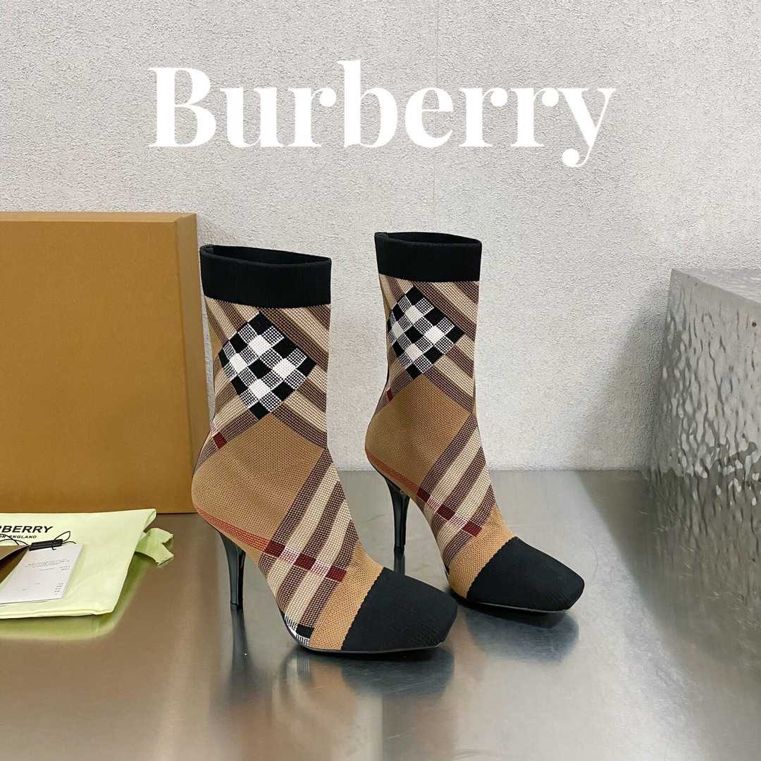 Burberry Women's Sock Ankle Boots - DopestKickz