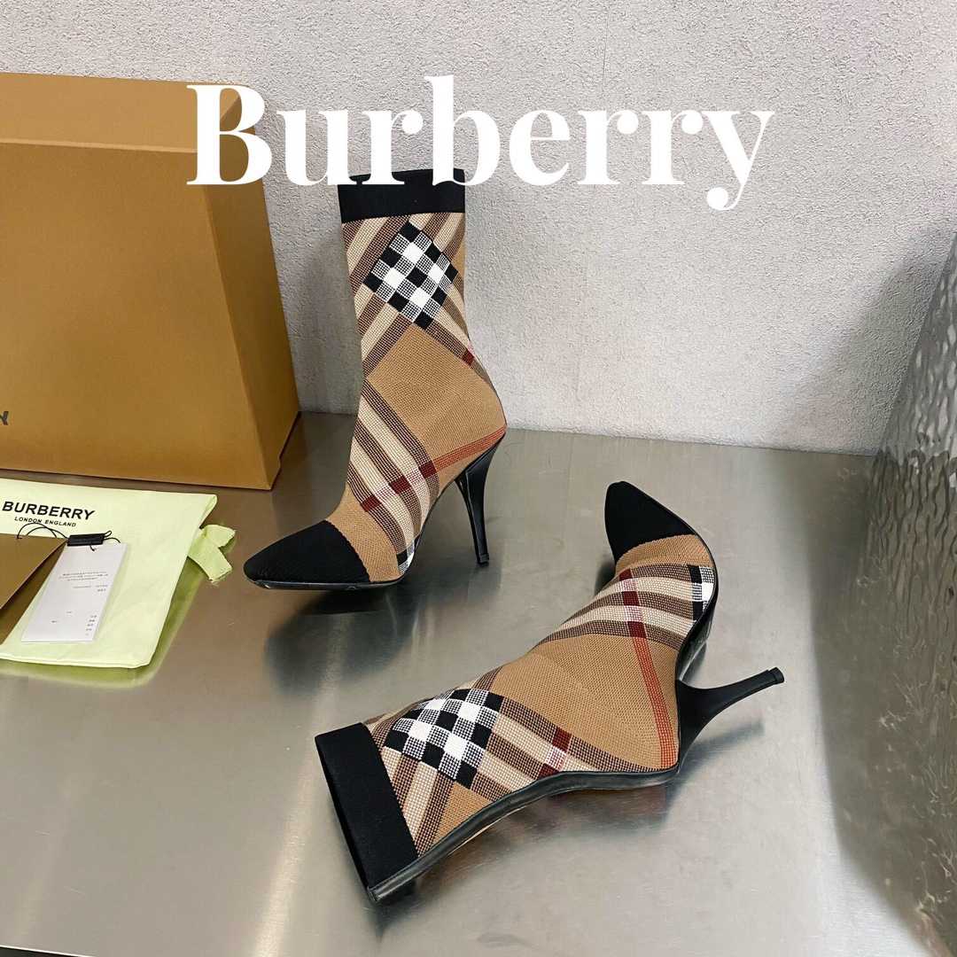 Burberry Women's Sock Ankle Boots - DopestKickz