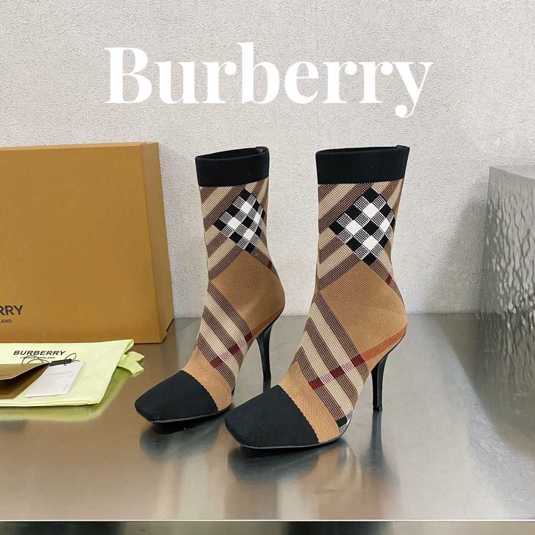 Burberry Women's Sock Ankle Boots - DopestKickz