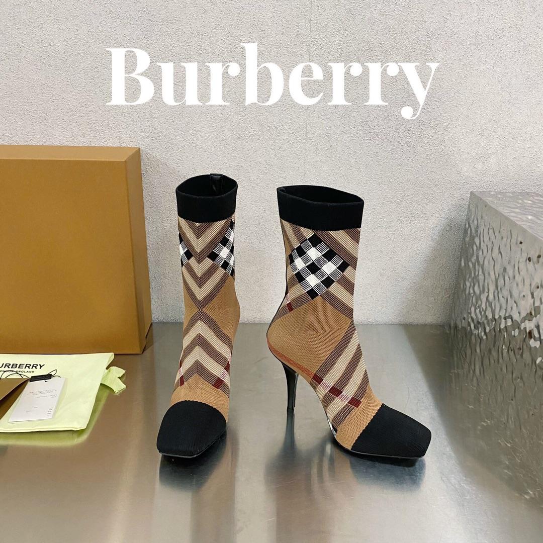 Burberry Women's Sock Ankle Boots - DopestKickz