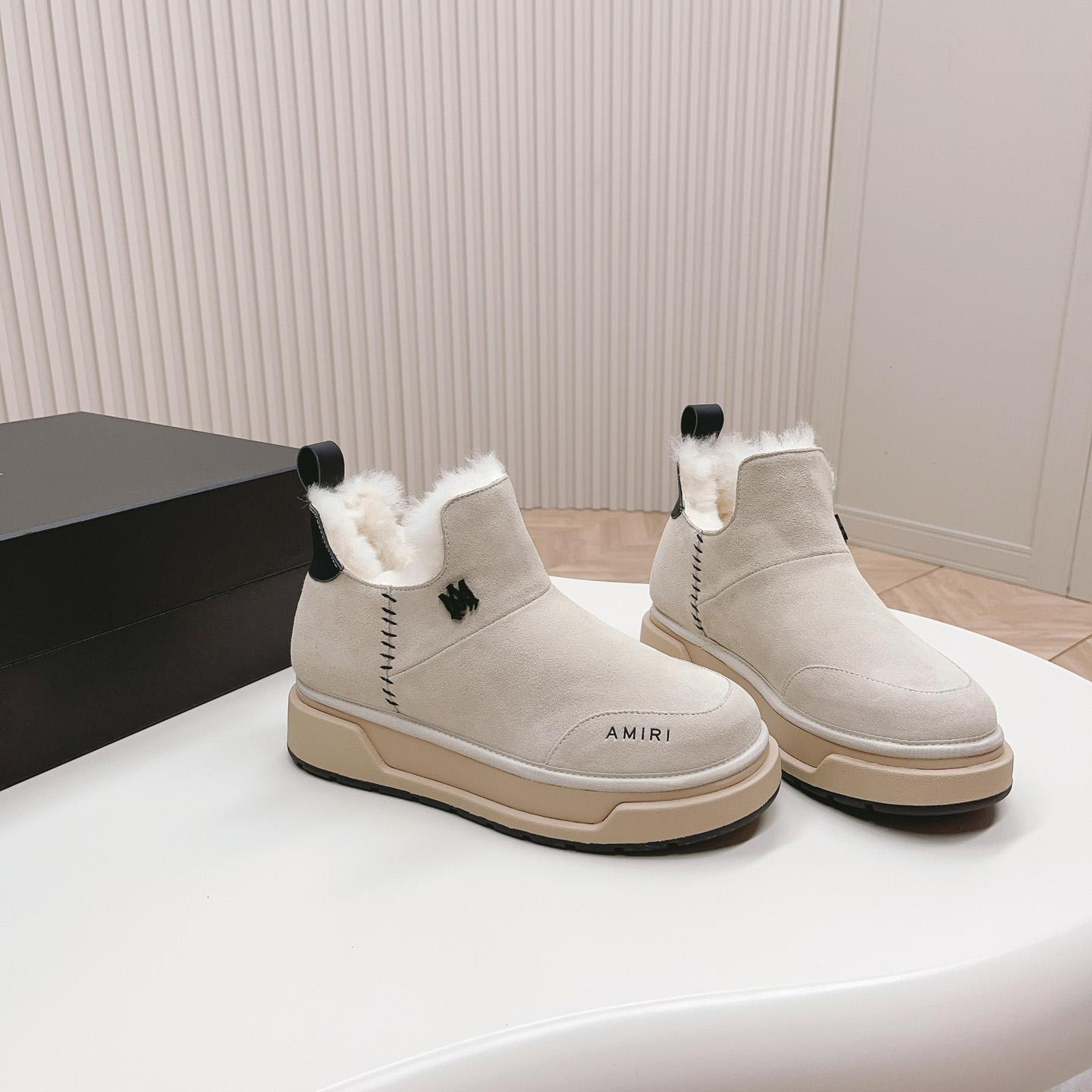 Amiri Malibu Shearling Lined Suede Boots - DopestKickz