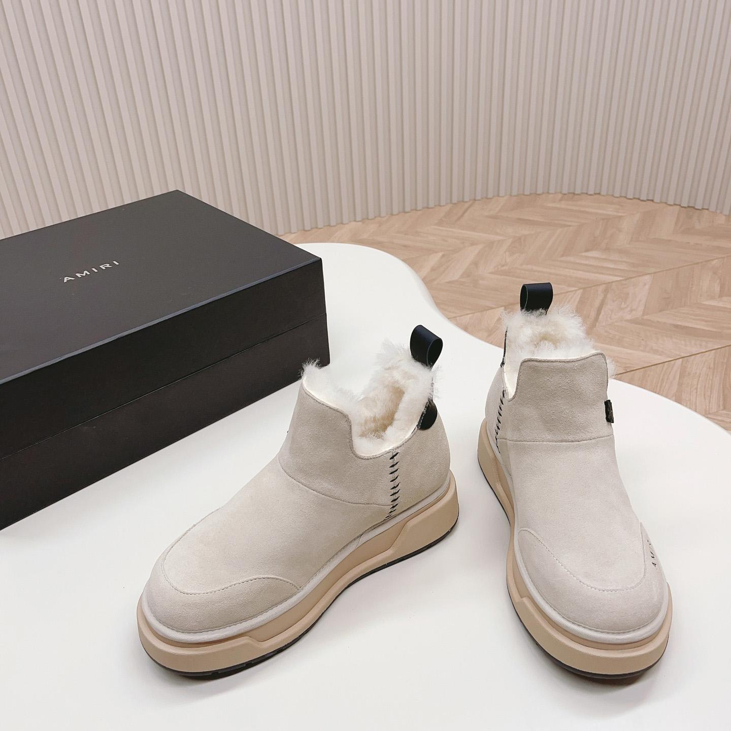 Amiri Malibu Shearling Lined Suede Boots - DopestKickz