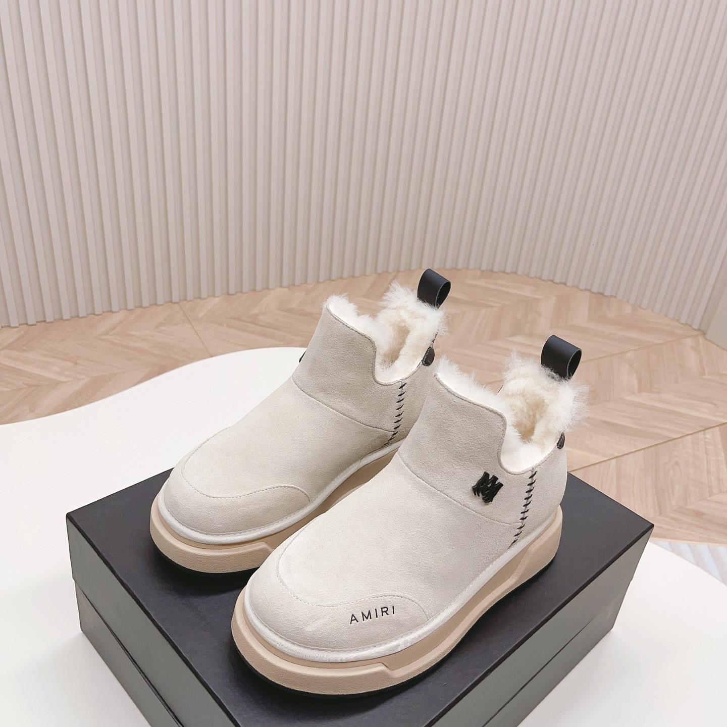 Amiri Malibu Shearling Lined Suede Boots - DopestKickz