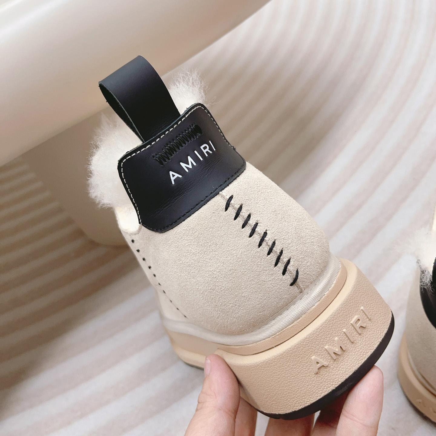 Amiri Malibu Shearling Lined Suede Boots - DopestKickz