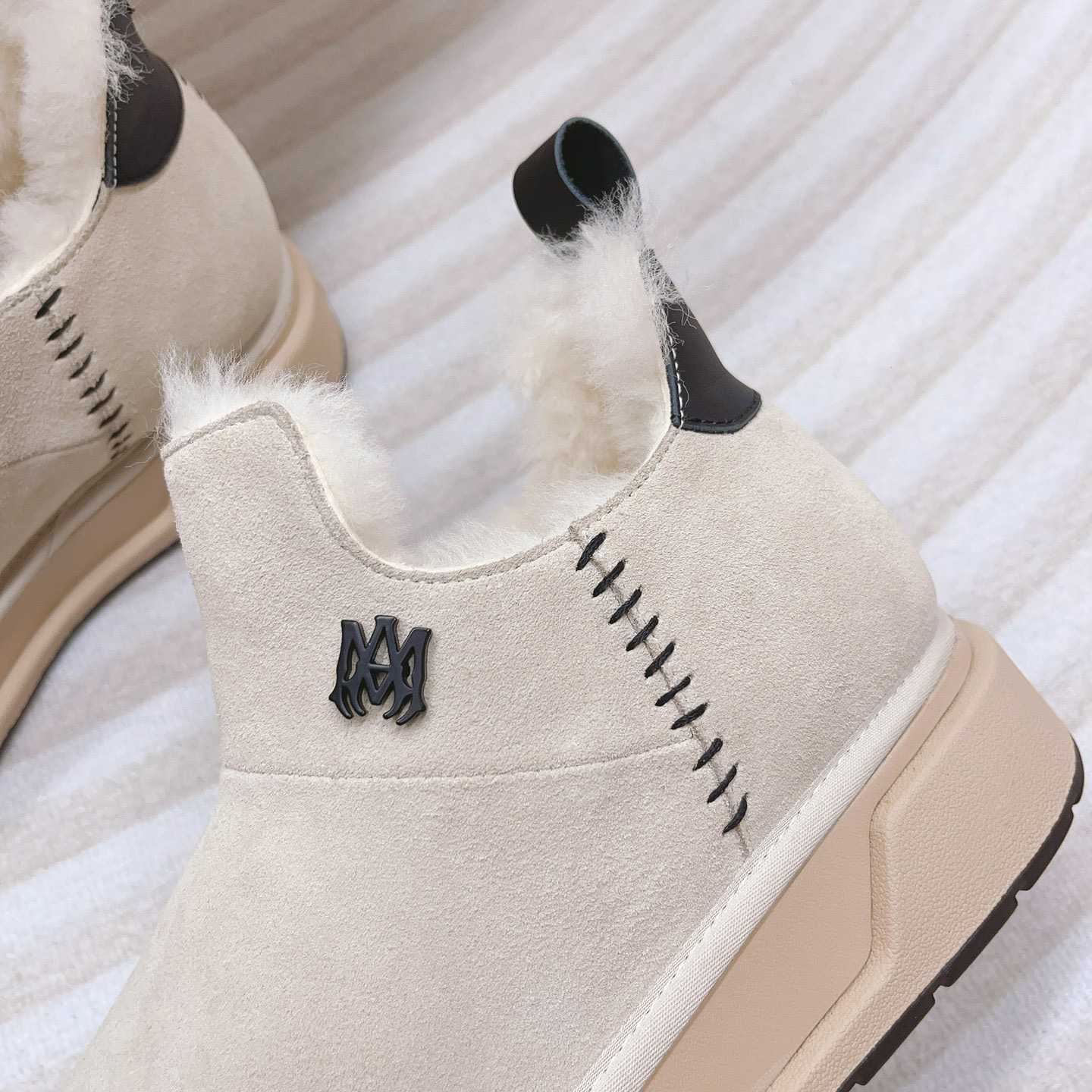 Amiri Malibu Shearling Lined Suede Boots - DopestKickz