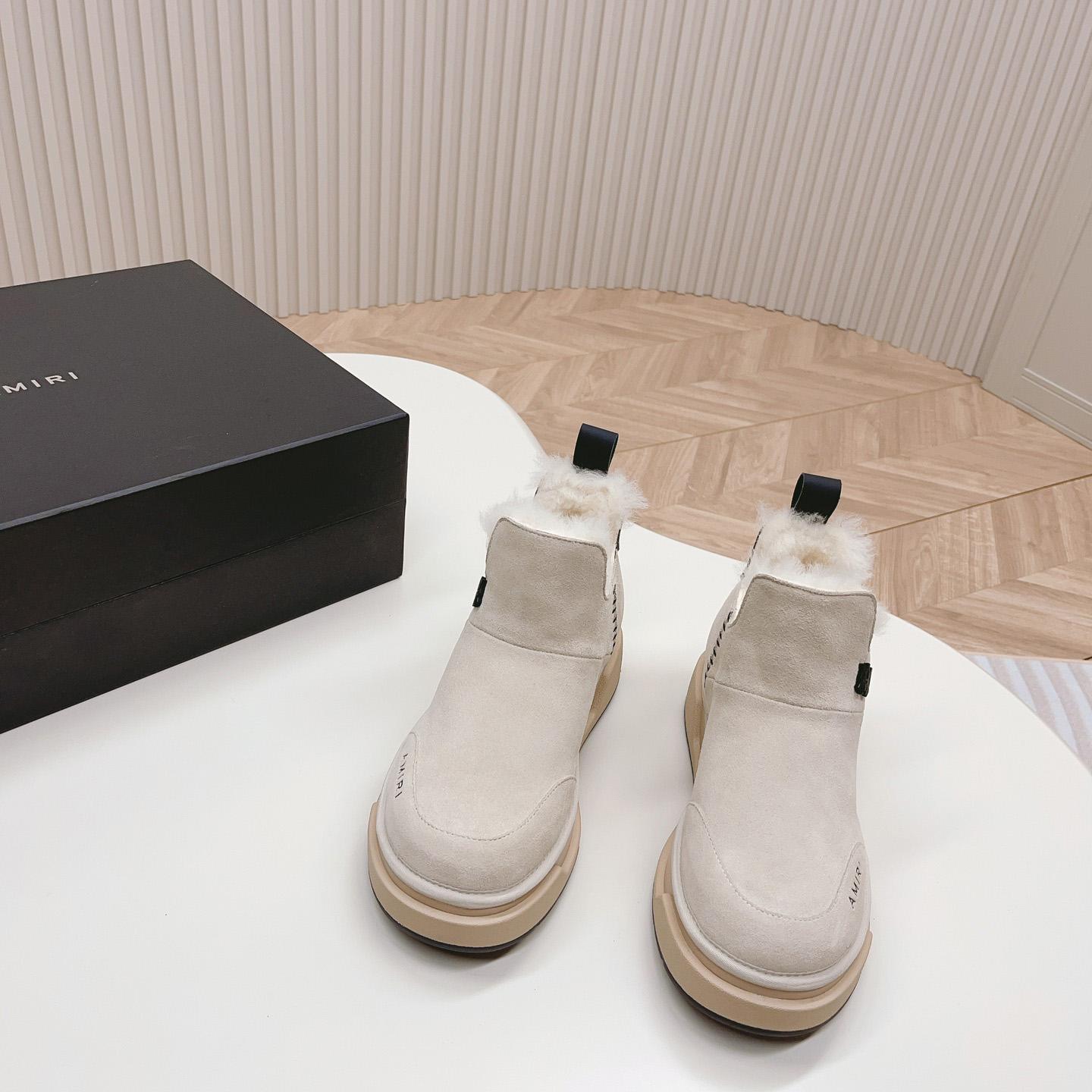 Amiri Malibu Shearling Lined Suede Boots - DopestKickz