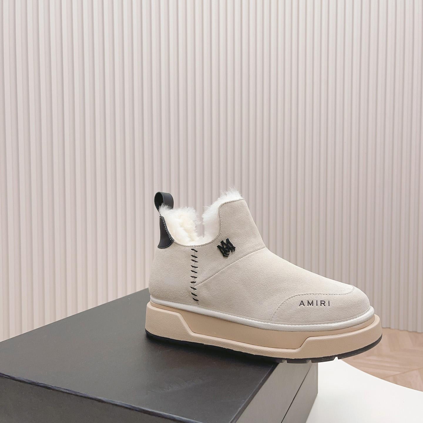 Amiri Malibu Shearling Lined Suede Boots - DopestKickz