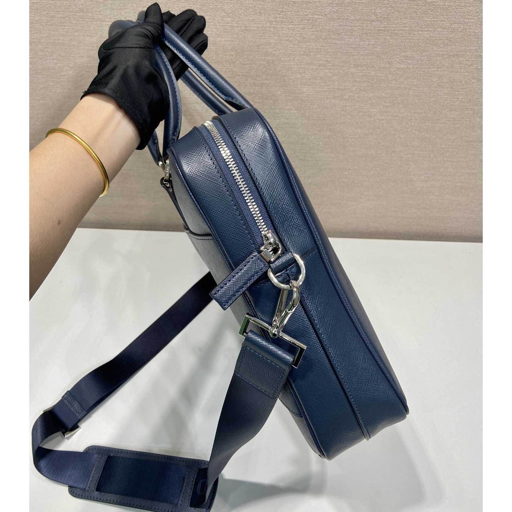 Prada Saffiano Leather Work Bag - DopestKickz