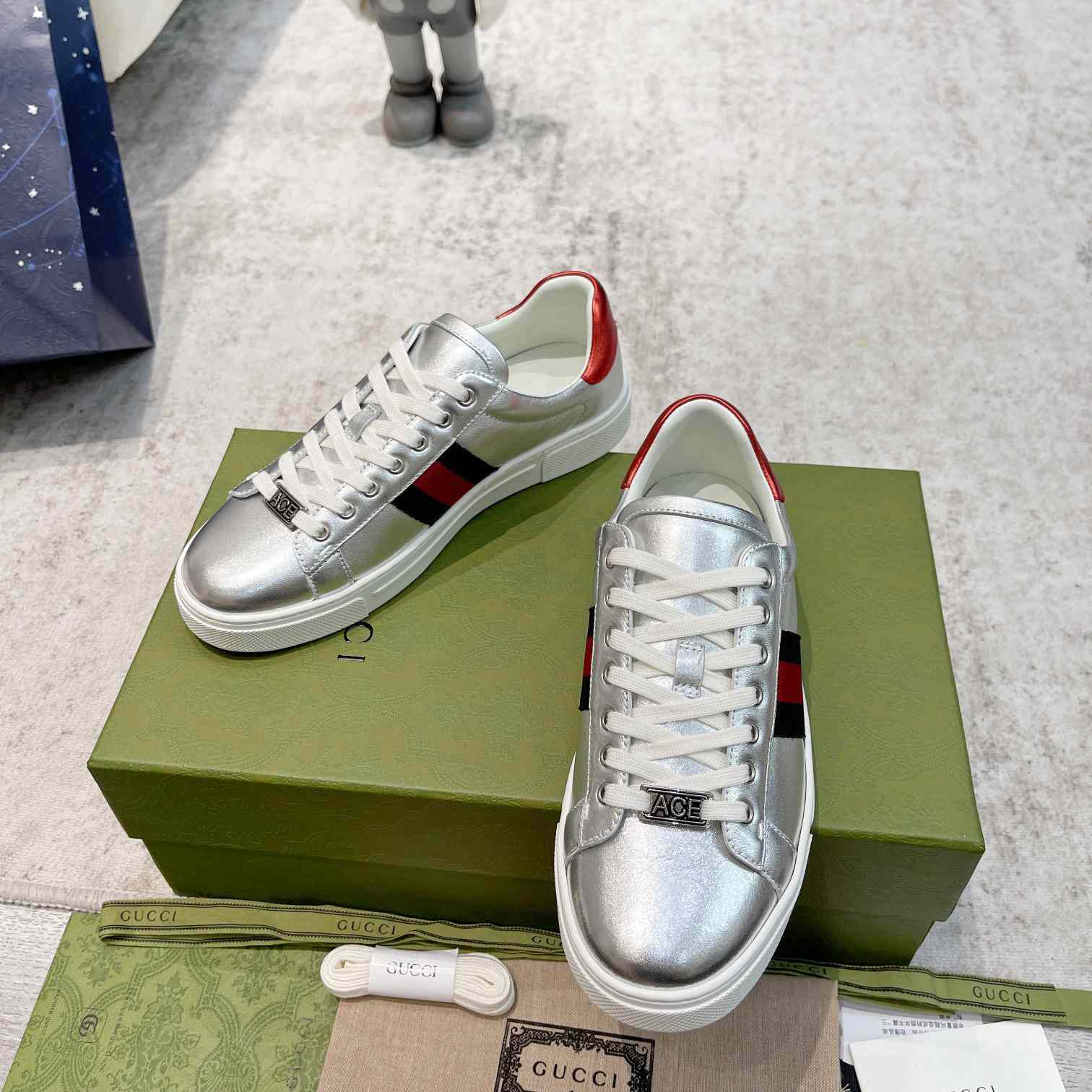 Gucci Ace Sneaker With Web - DopestKickz