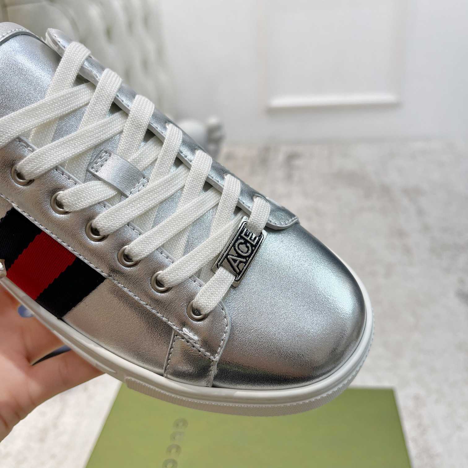 Gucci Ace Sneaker With Web - DopestKickz