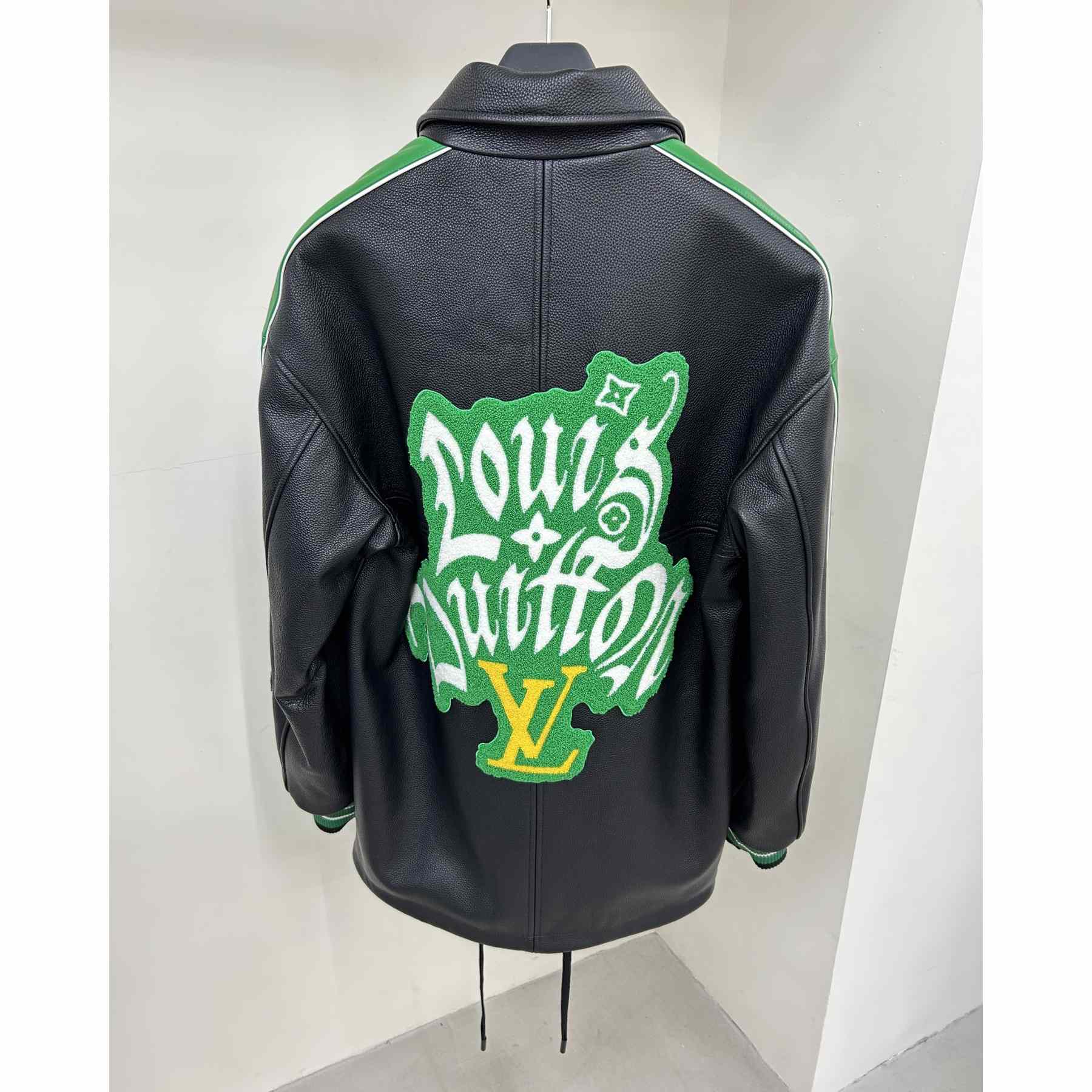 Louis Vuitton Long Leather Coach Jacket - DopestKickz