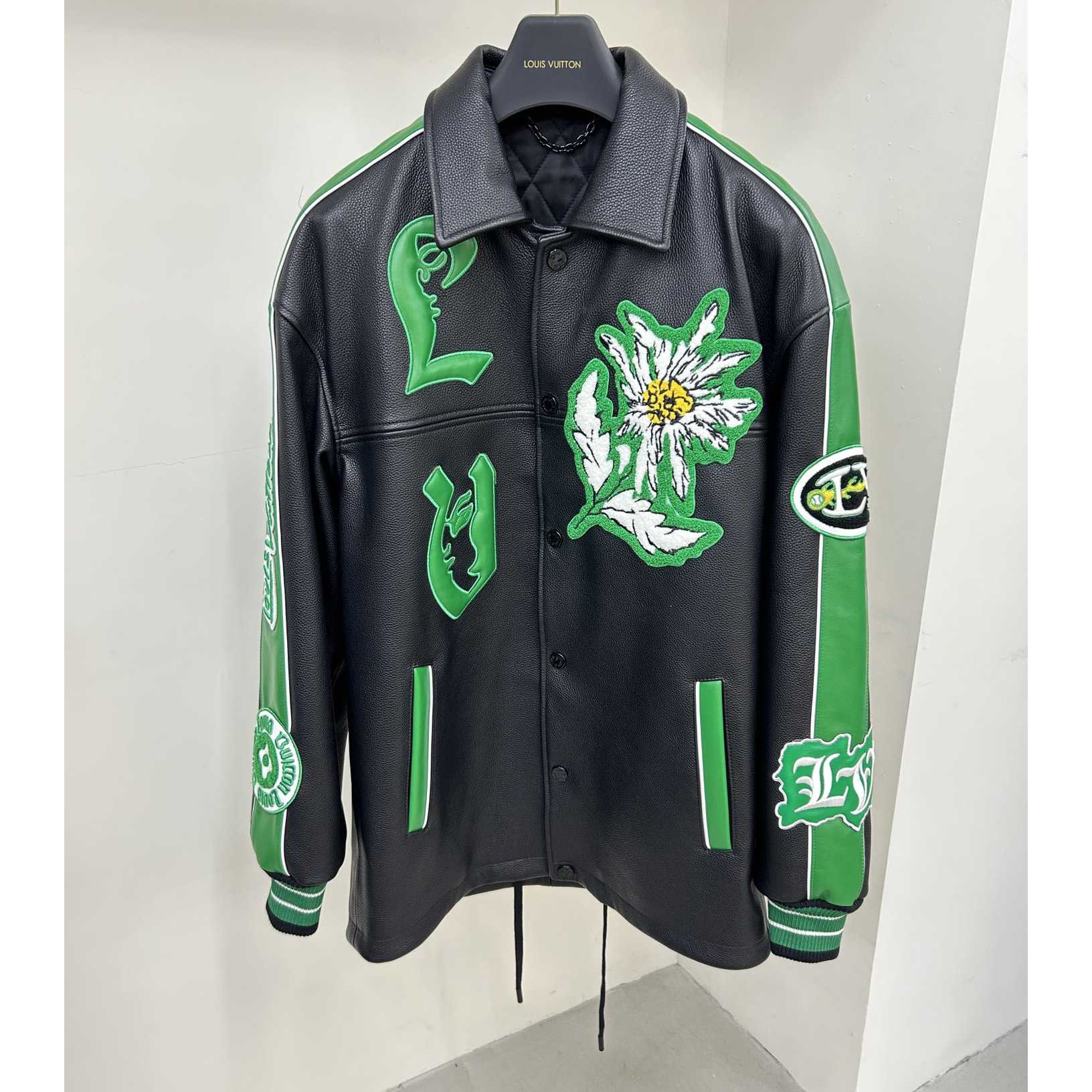 Louis Vuitton Long Leather Coach Jacket - DopestKickz
