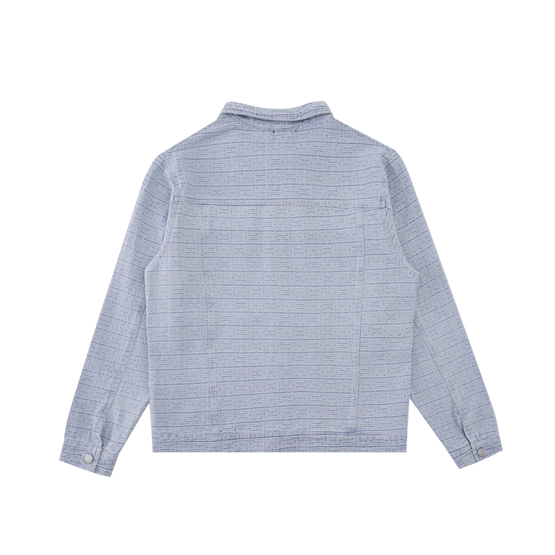 Givenchy Oversized Jacket In 4G Denim - DopestKickz