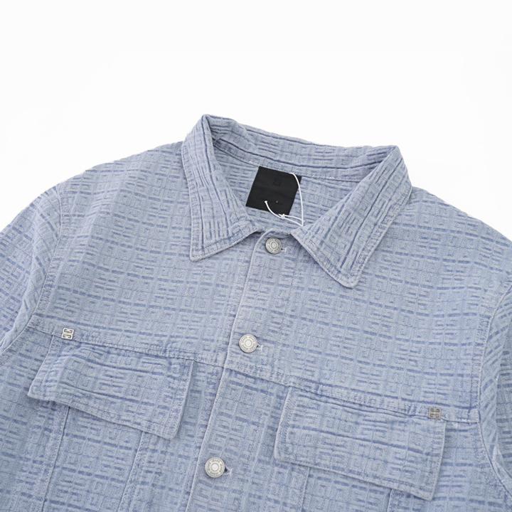 Givenchy Oversized Jacket In 4G Denim - DopestKickz