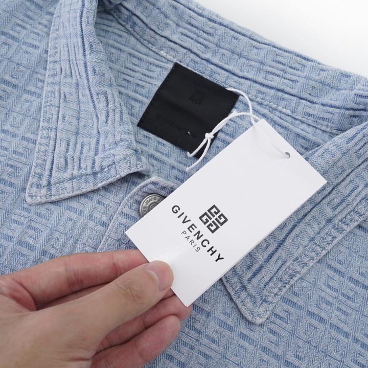 Givenchy Oversized Jacket In 4G Denim - DopestKickz