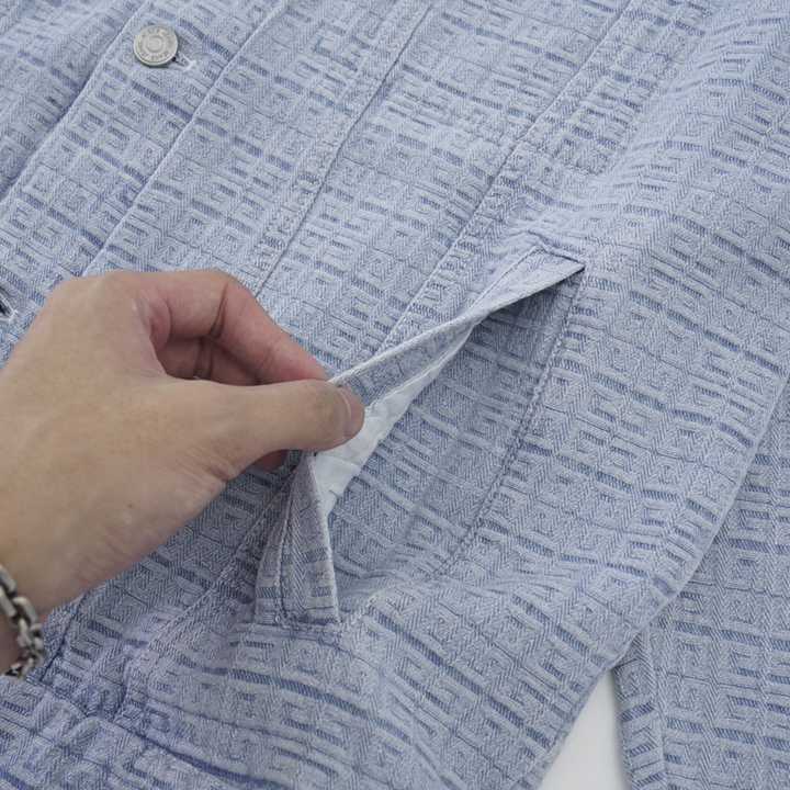 Givenchy Oversized Jacket In 4G Denim - DopestKickz