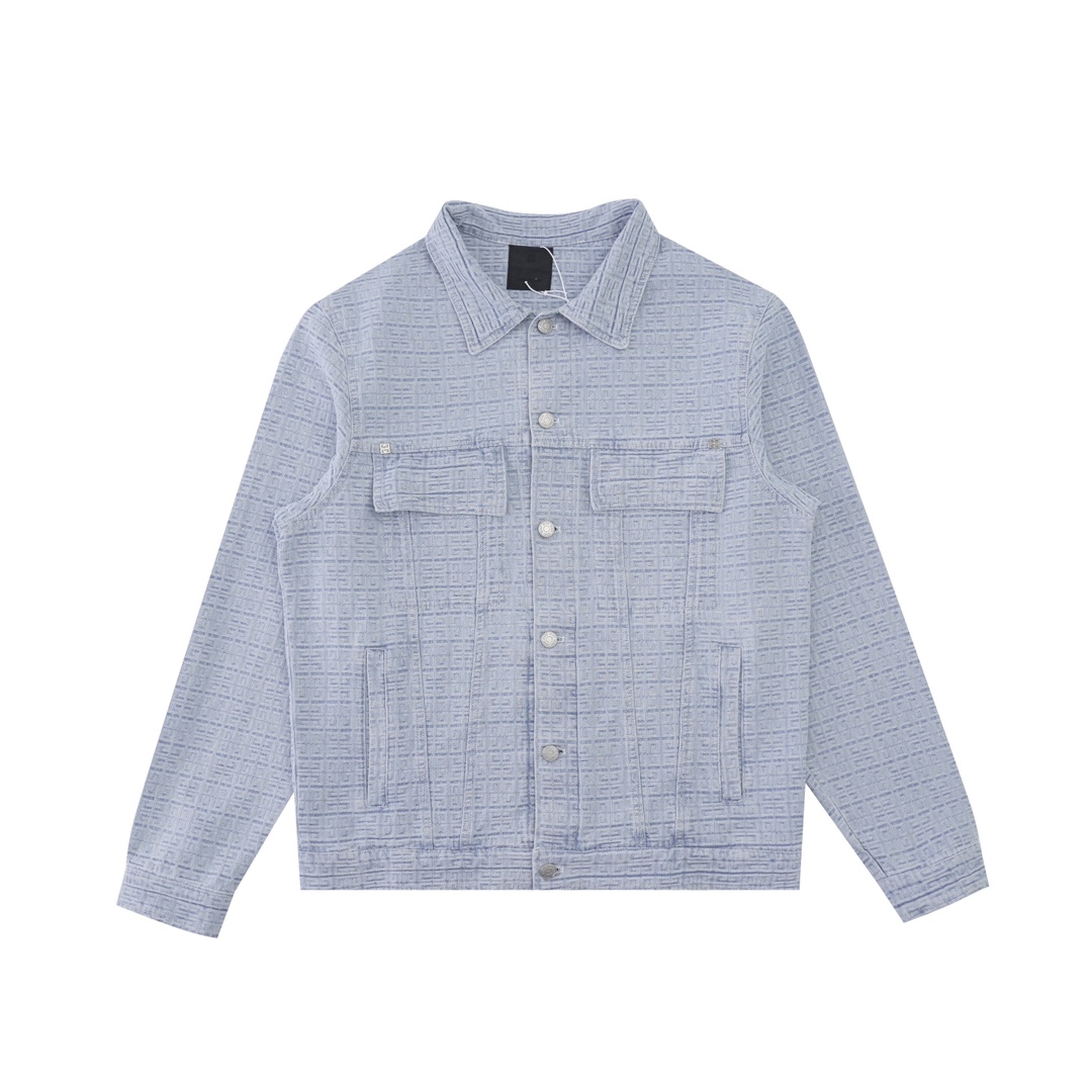 Givenchy Oversized Jacket In 4G Denim - DopestKickz