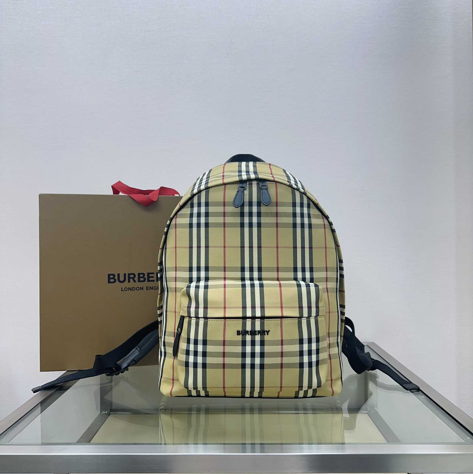Burberry Checked Fabric Backpack  (30.5-14.5-42.5cm) - DopestKickz