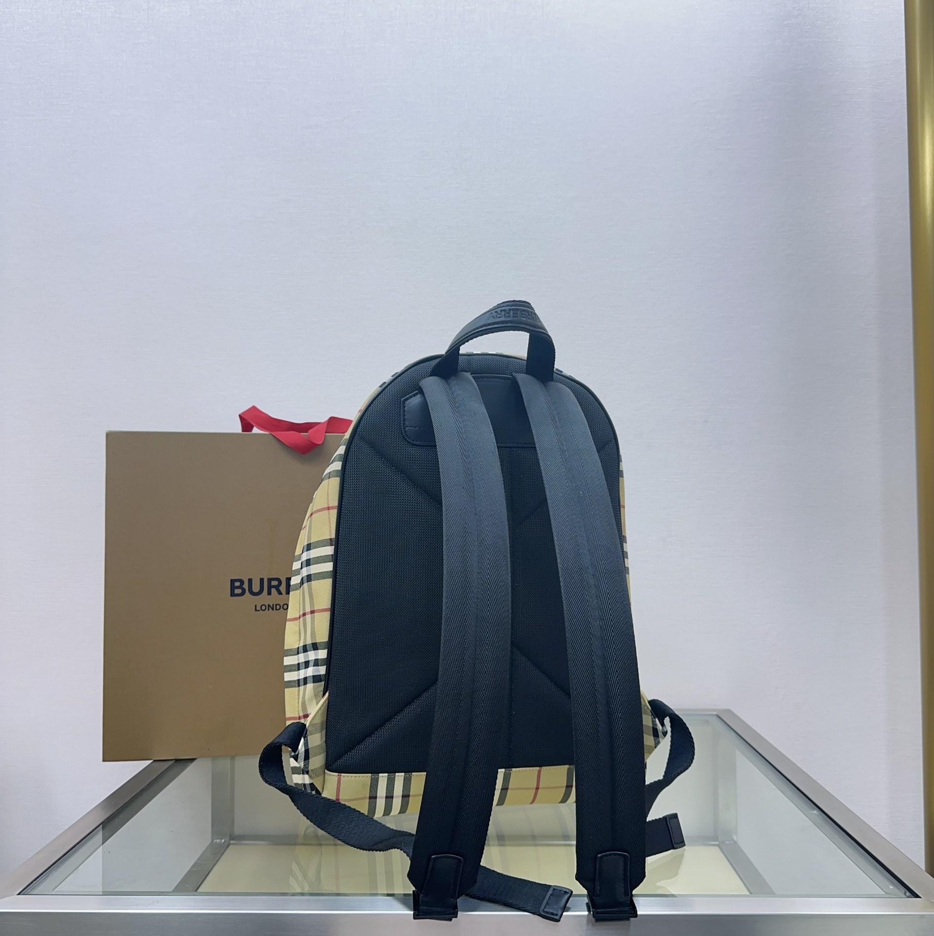 Burberry Checked Fabric Backpack  (30.5-14.5-42.5cm) - DopestKickz