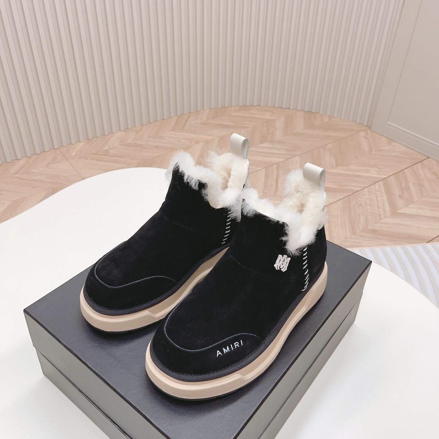 Amiri Malibu Shearling Lined Suede Boots - DopestKickz
