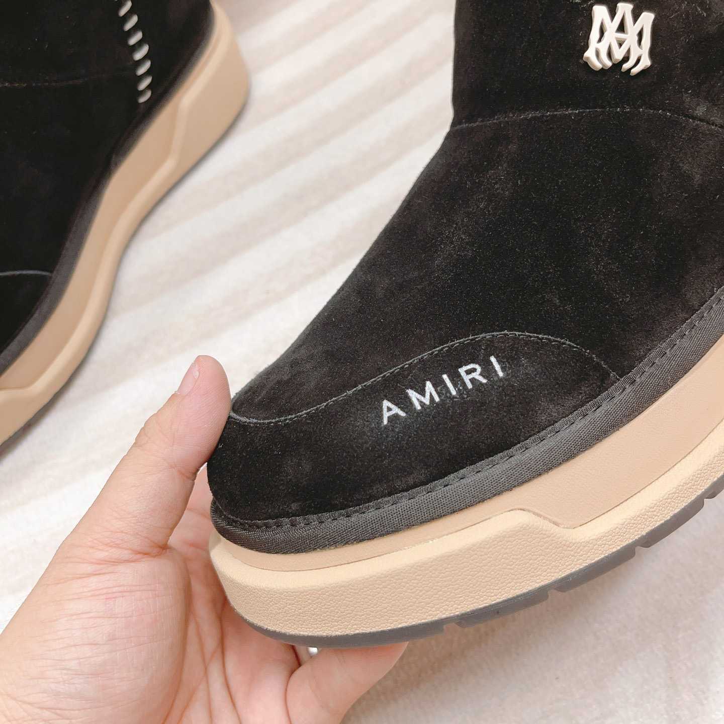 Amiri Malibu Shearling Lined Suede Boots - DopestKickz