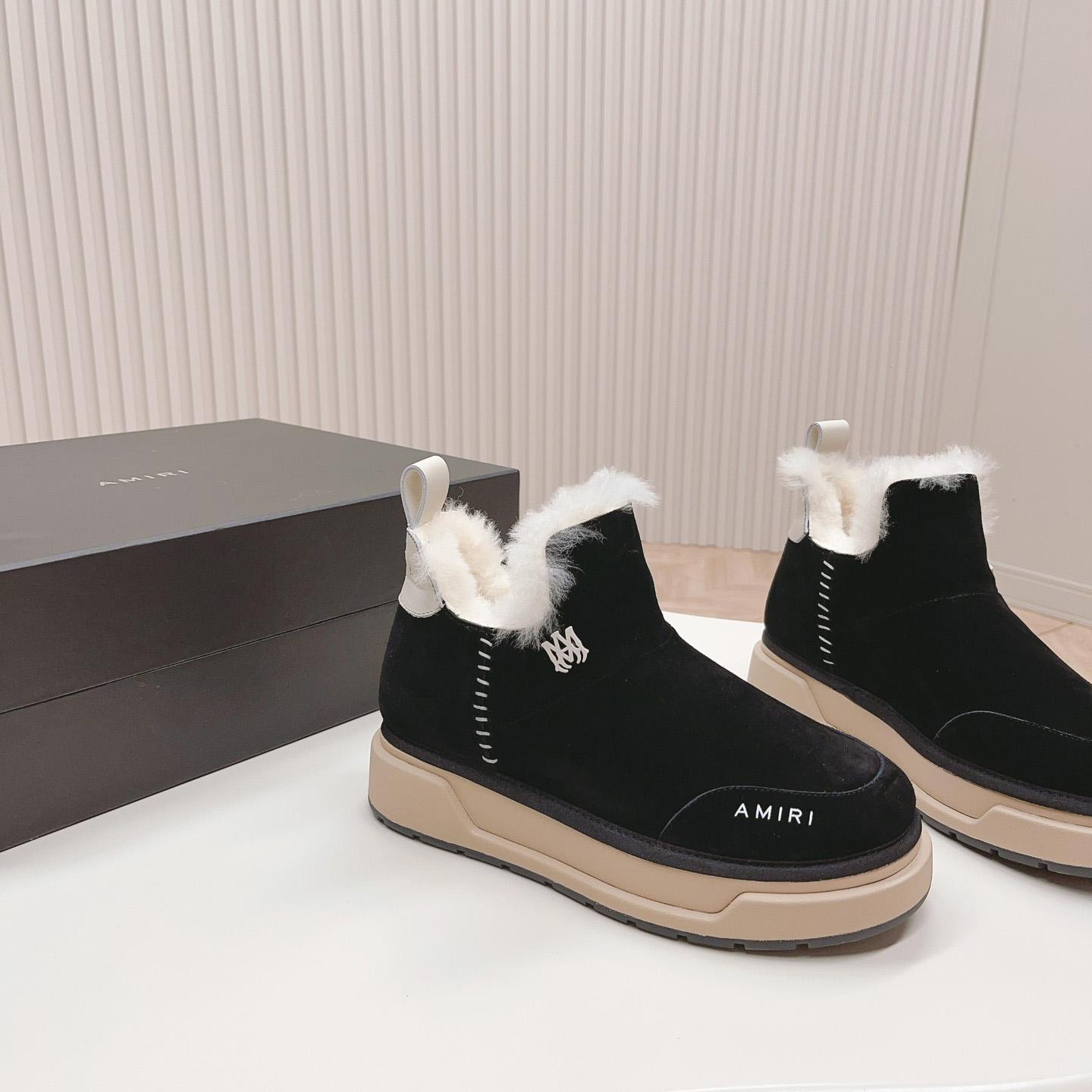 Amiri Malibu Shearling Lined Suede Boots - DopestKickz