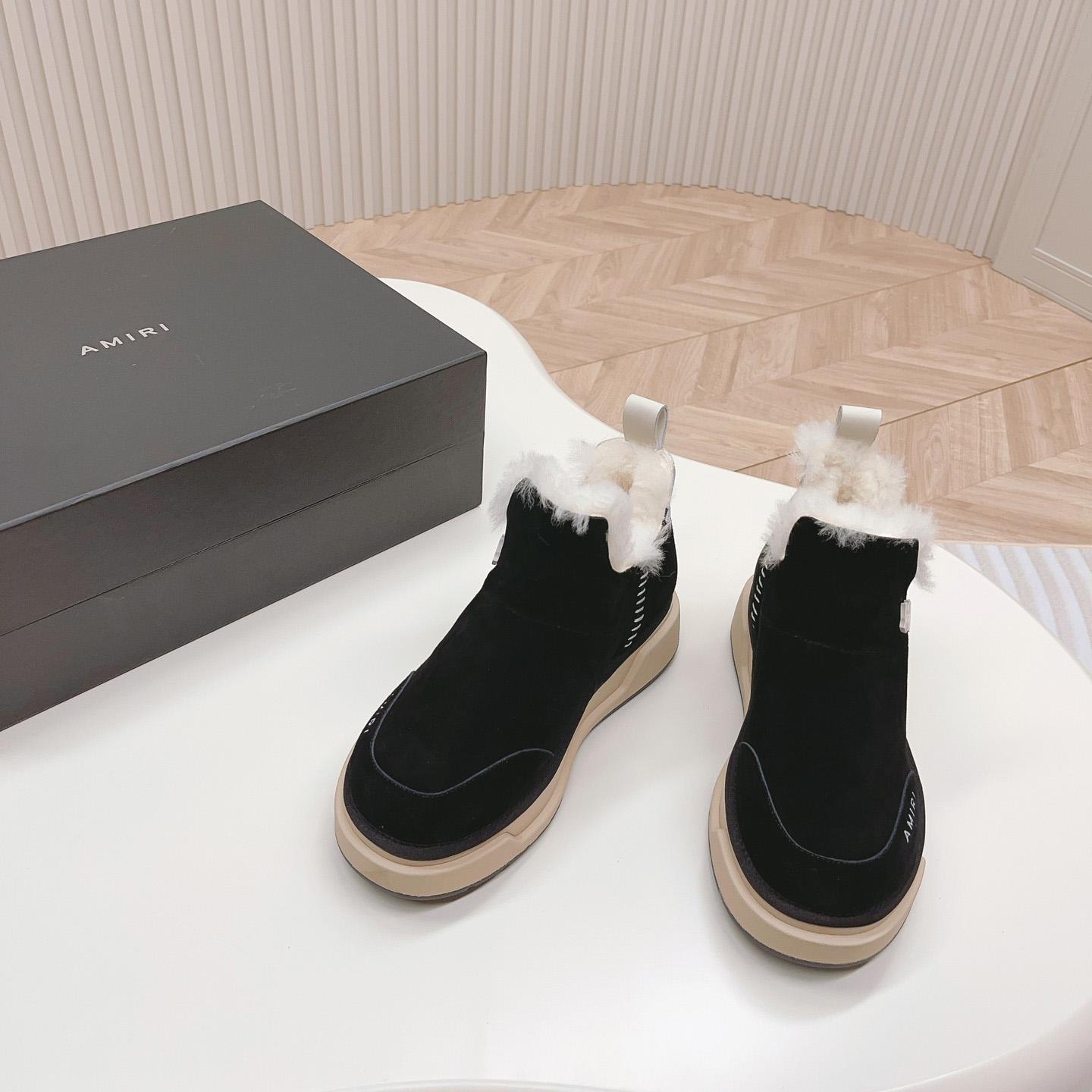 Amiri Malibu Shearling Lined Suede Boots - DopestKickz