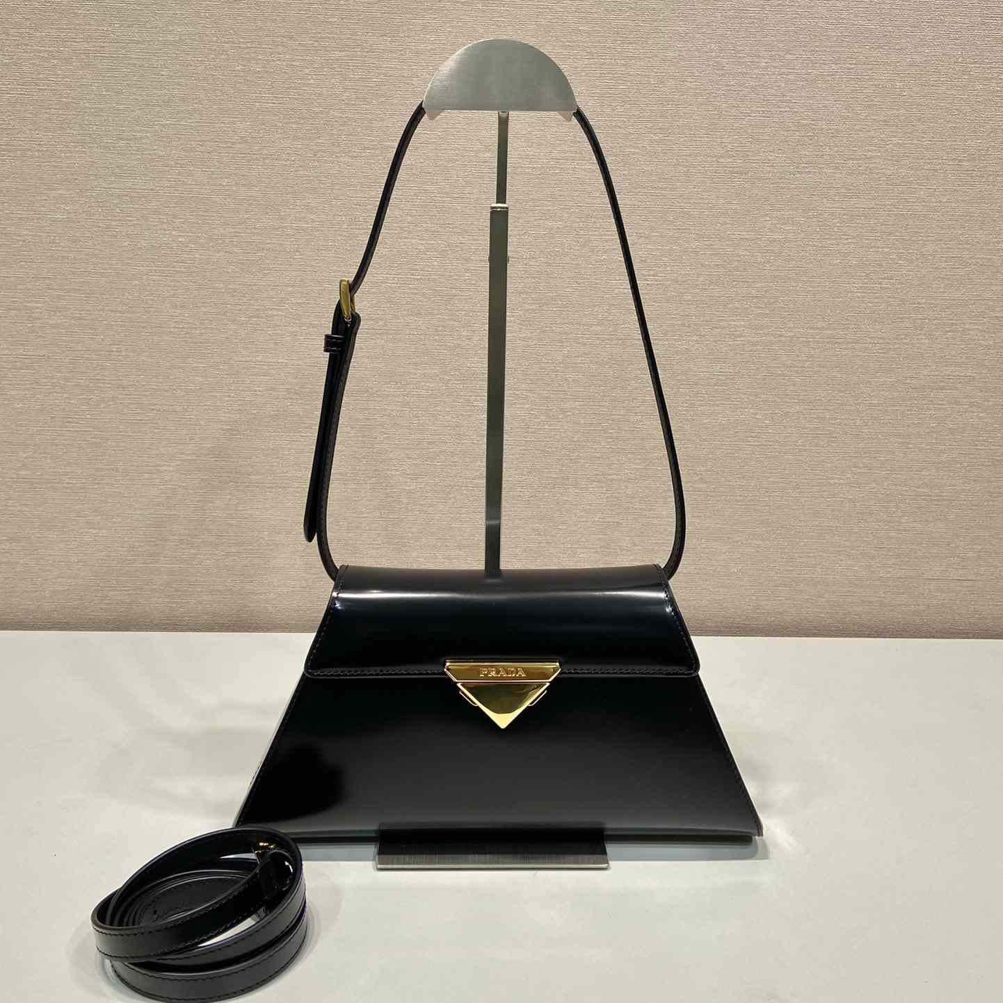 Prada Medium Brushed Leather Handbag - DopestKickz