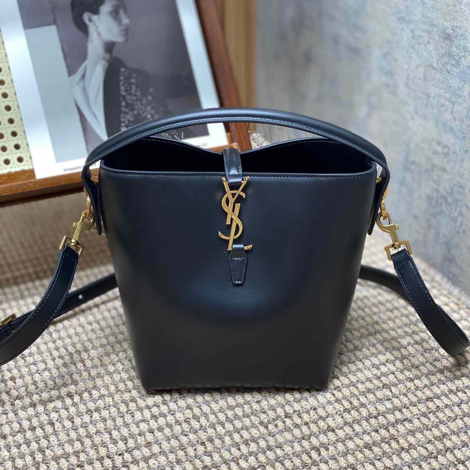Saint Laurent Le 37 Small In Shiny Leather - DopestKickz