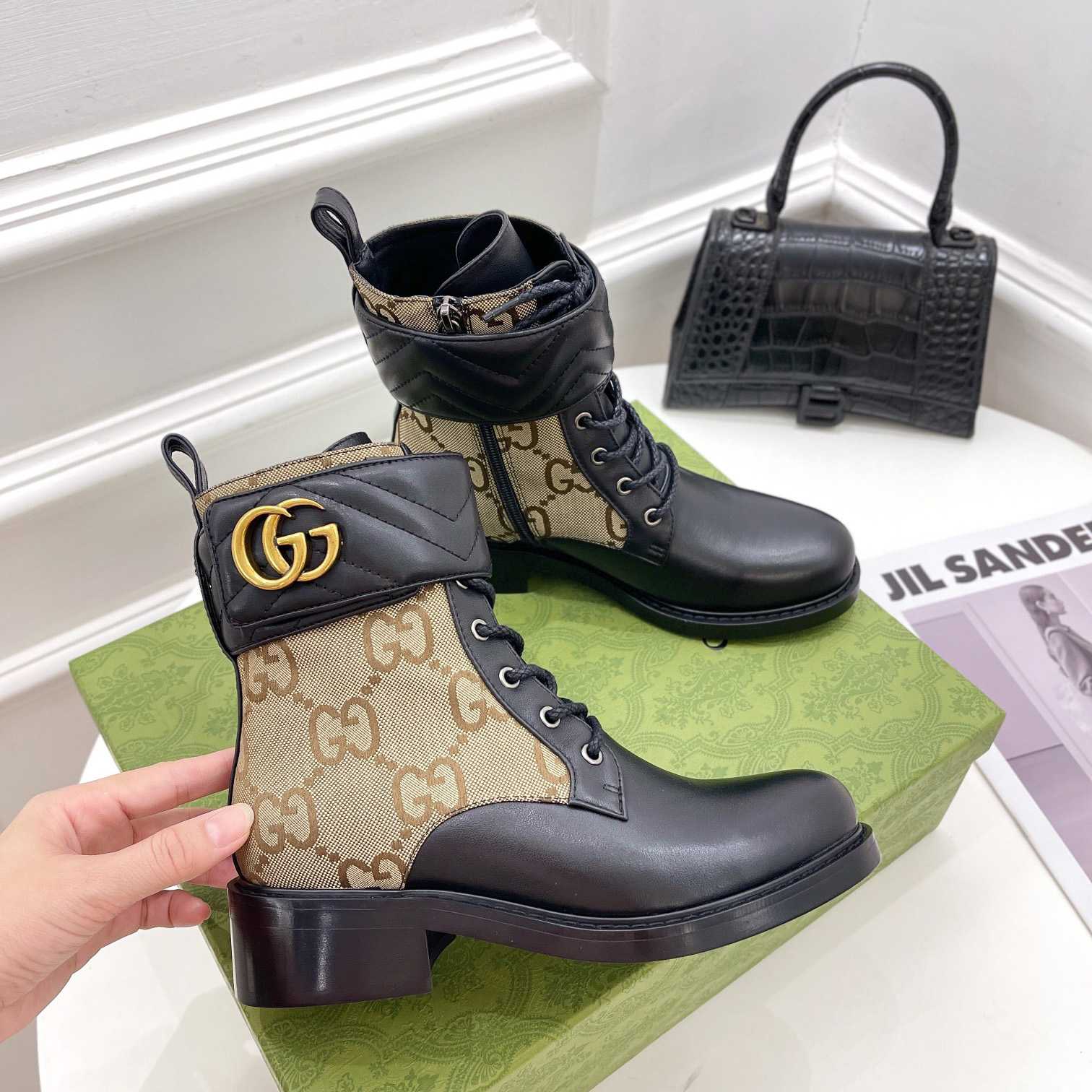 Gucci Women's Ankle Boot With Double G - DopestKickz