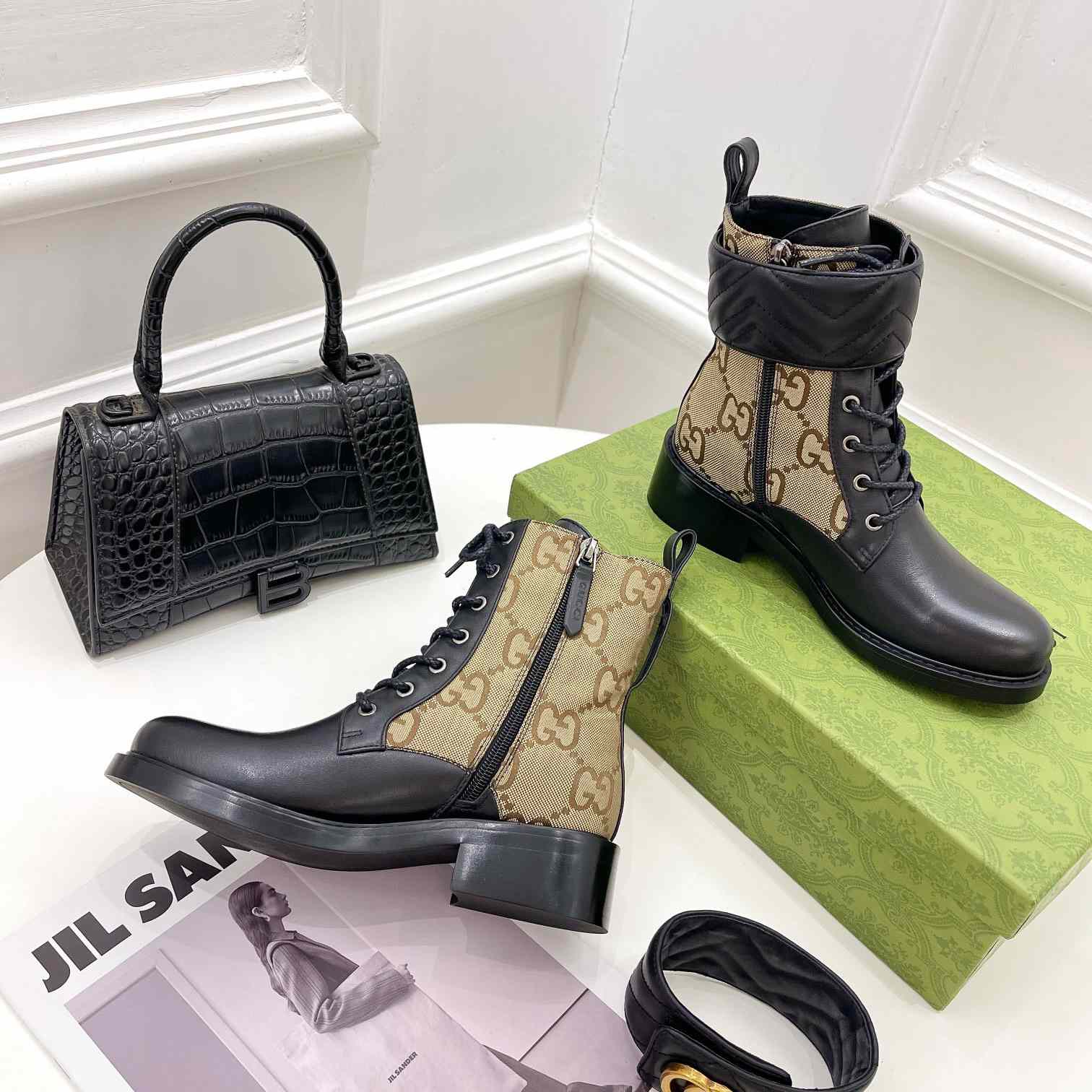 Gucci Women's Ankle Boot With Double G - DopestKickz