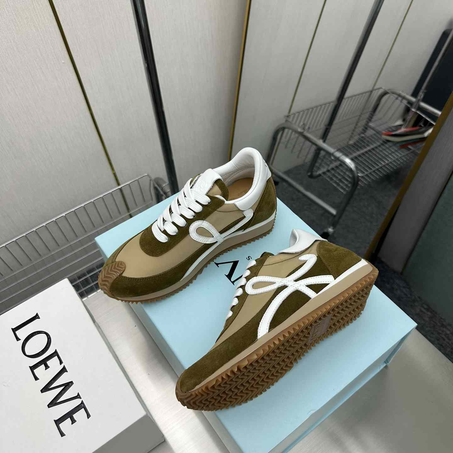 Loewe Flow Runner In Nylon And Suede - DopestKickz