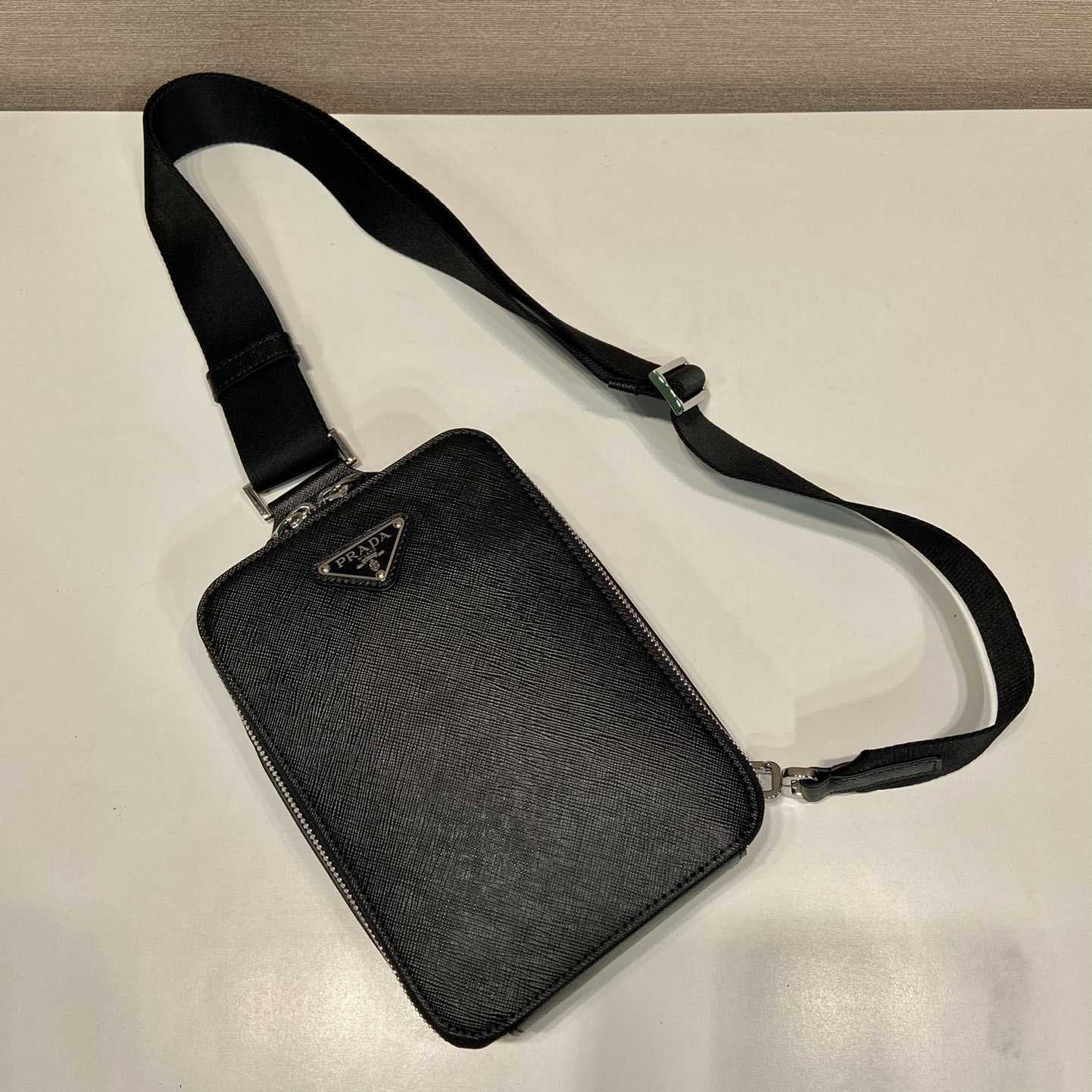 Prada Brique Saffiano Leather Bag - DopestKickz