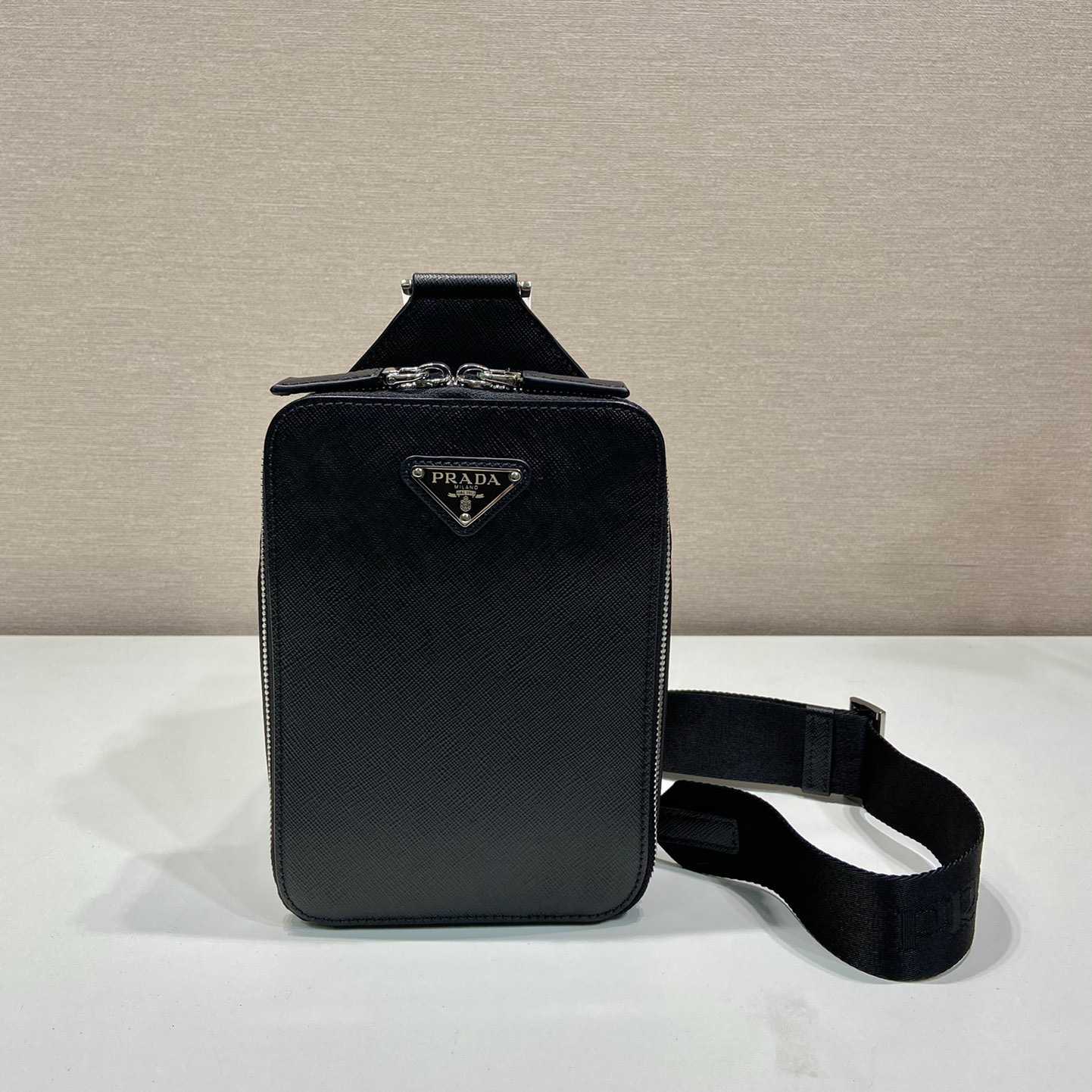 Prada Brique Saffiano Leather Bag - DopestKickz